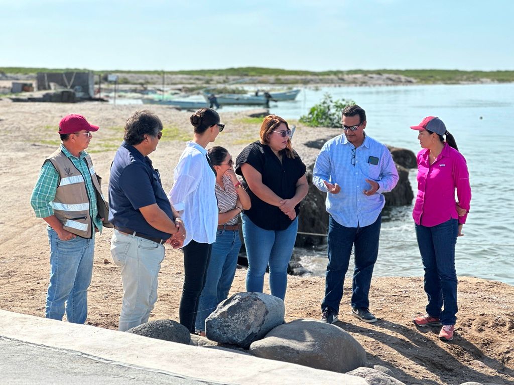 Supervisa Alcaldesa Avance De Obra Del Muelle Flotante En Puerto Chale