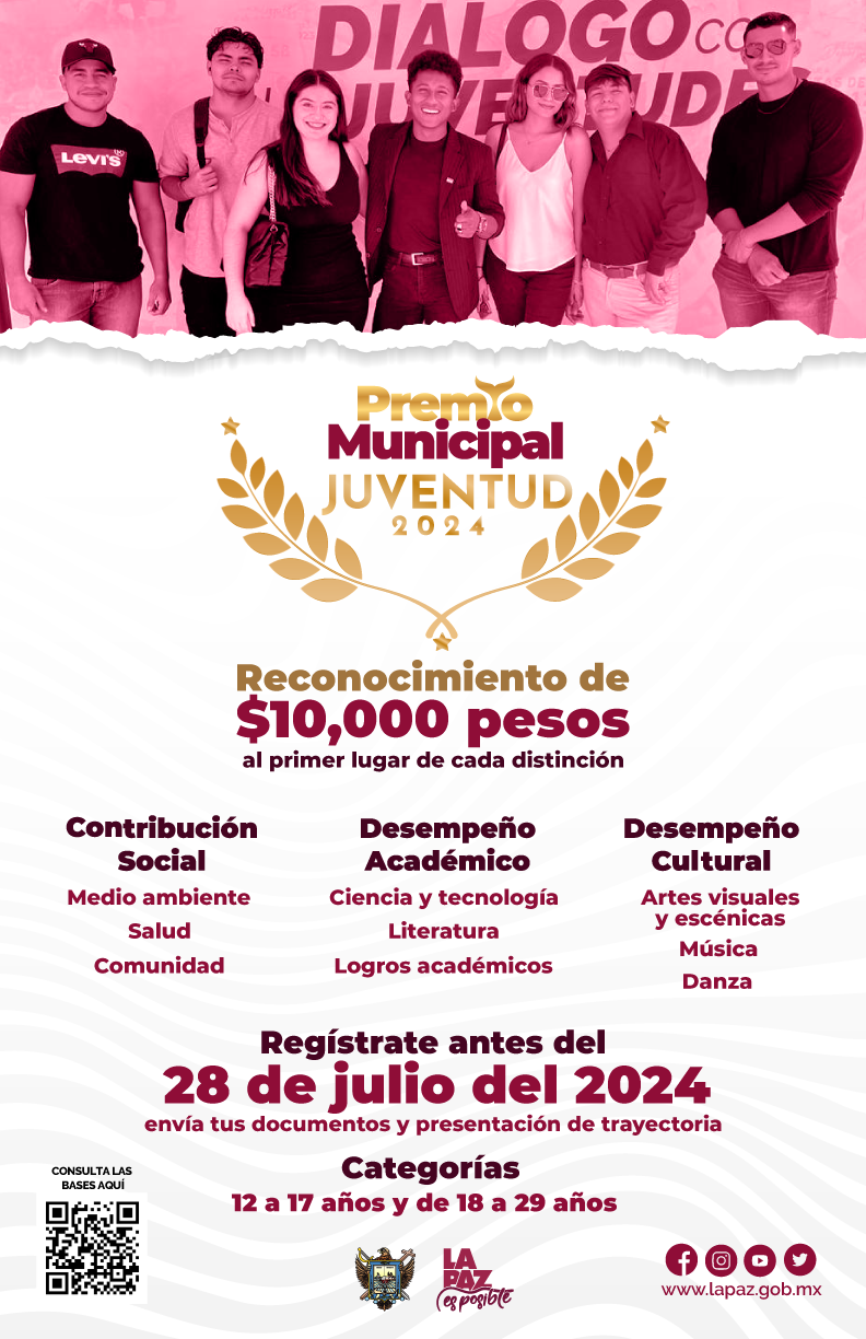 Convoca Ayuntamiento De La Paz A Participar En El Premio Municipal De