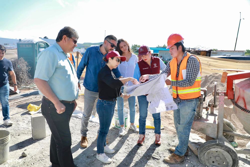 Supervisa Milena Quiroga la construcción de la Subcomandancia de