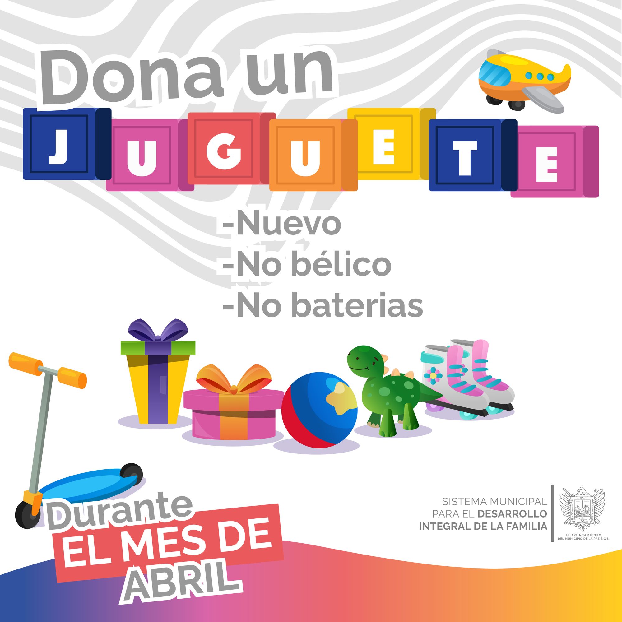Invita el DIF Municipal a la
campaña “Dona un juguete”