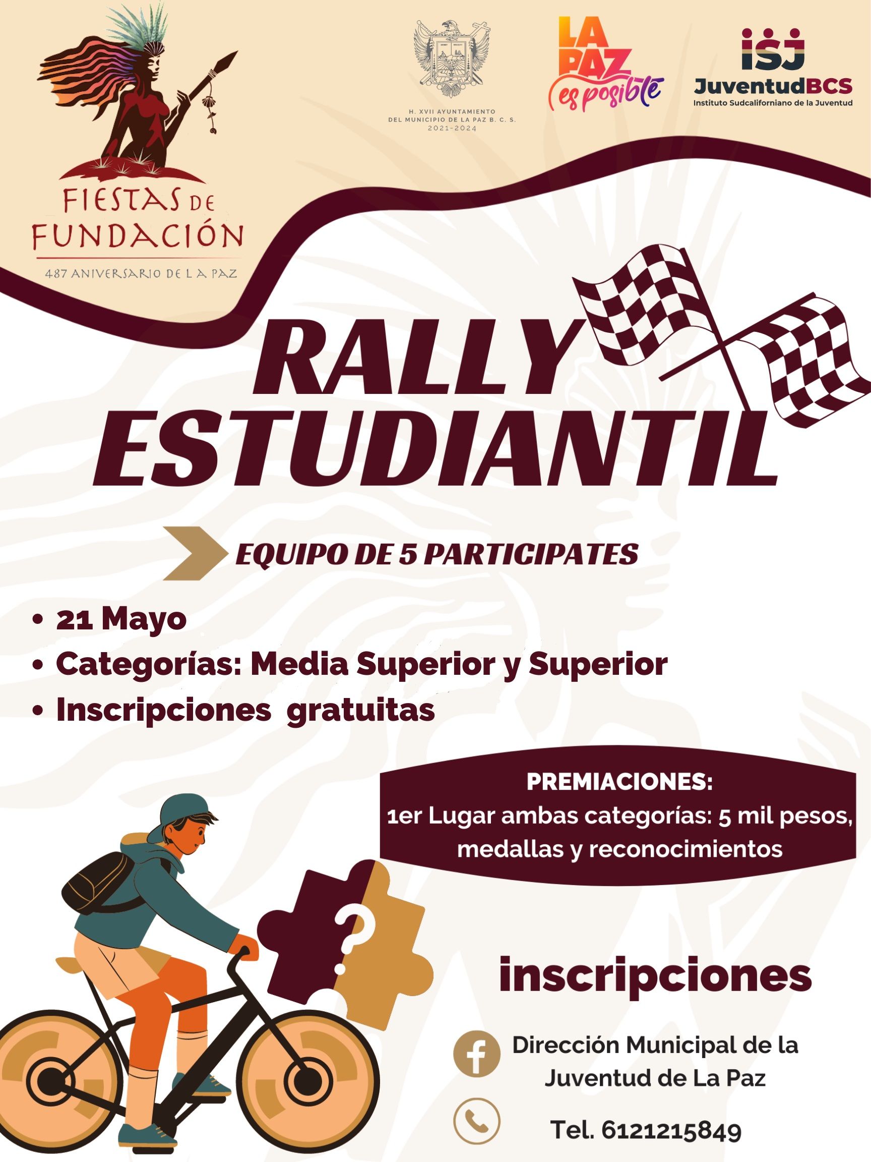 Convocan a participar en el “Rally Estudiantil” en La Paz