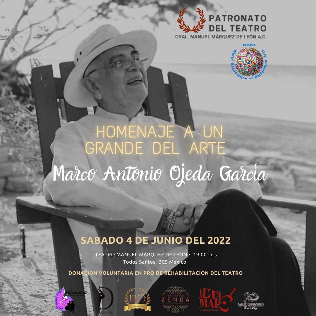 Invitan a homenaje al profesor Marco Antonio Ojeda García
