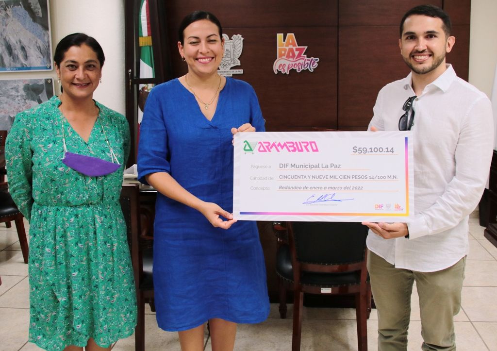 Recibe DIF Municipal La Paz un donativo de 59 mil pesos de campaña de redondeo