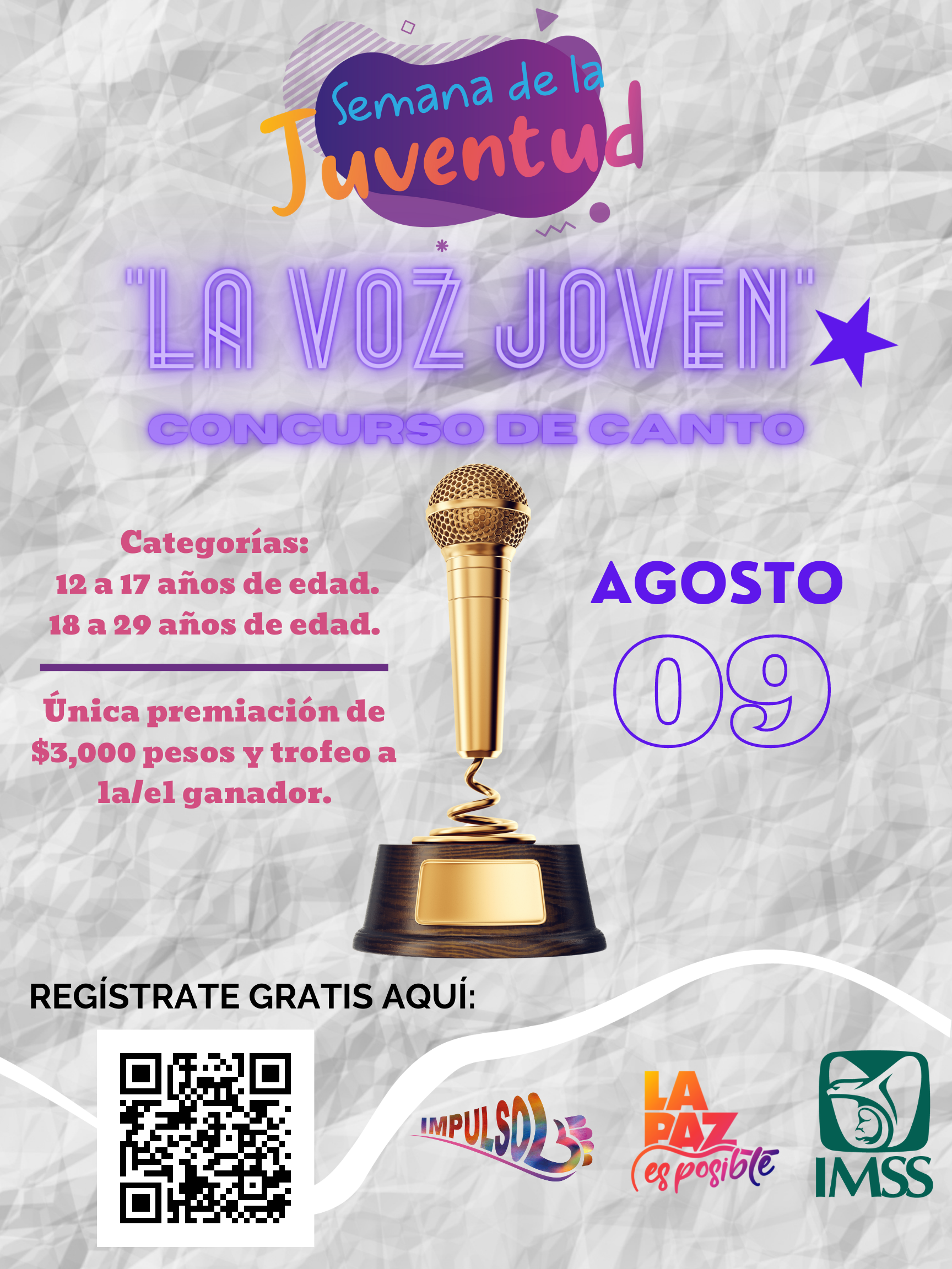 Invitan a participar en el “Concurso de Canto Juvenil 2022” en La Paz
