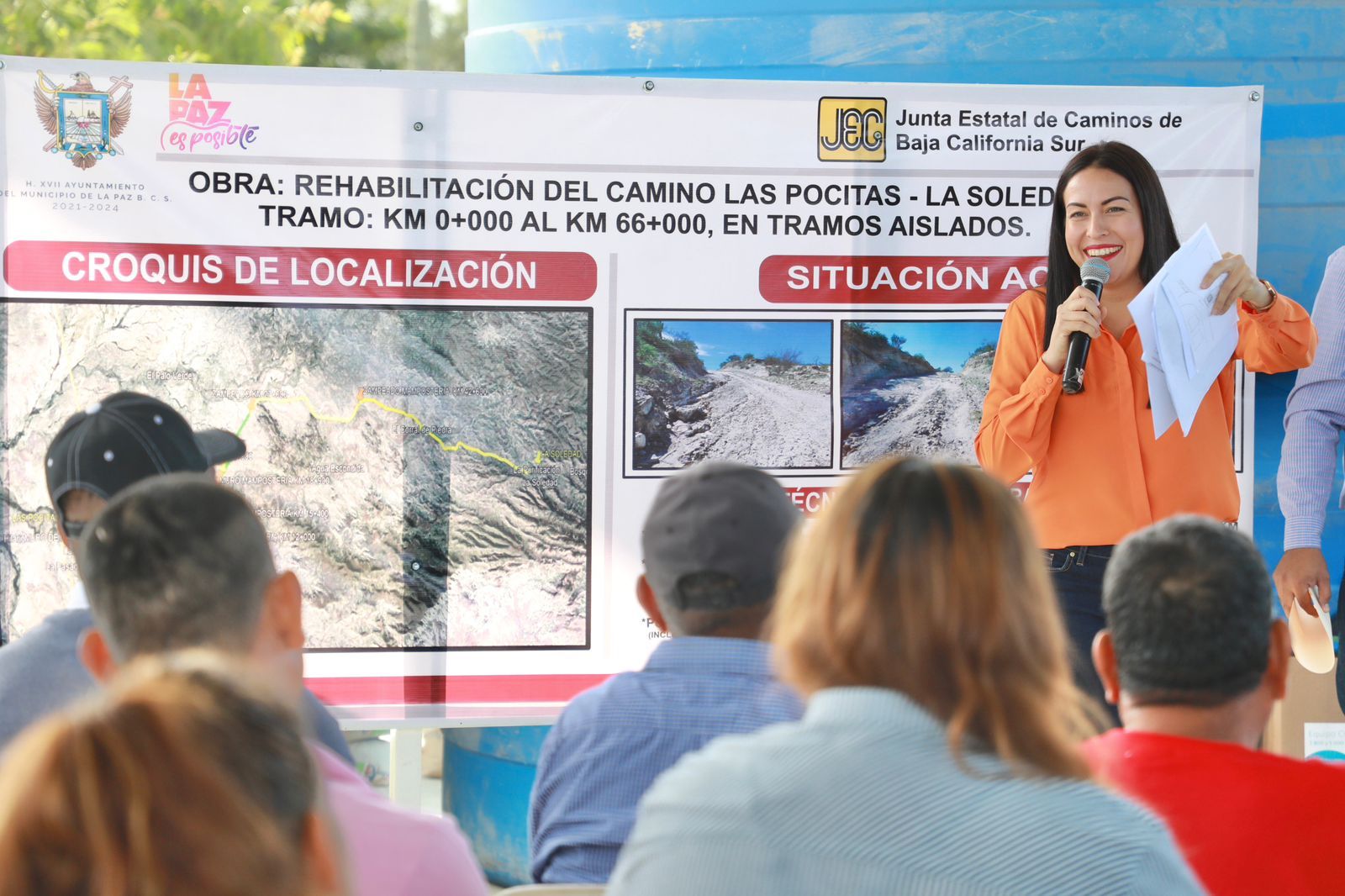 Rehabilitará Ayuntamiento de La Paz caminos de Las Pocitas a La Soledad