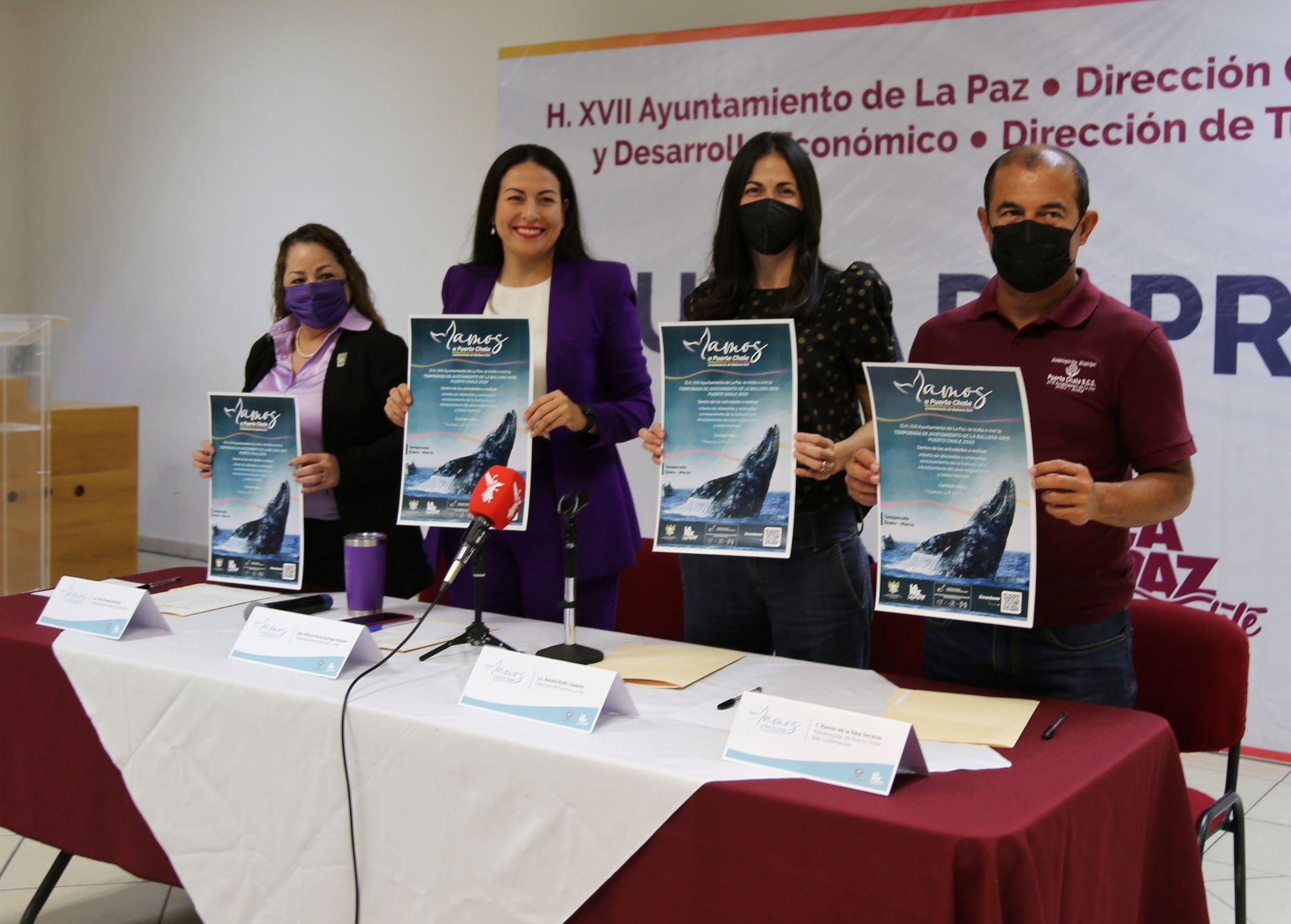 Invita Ayuntamiento a visitar Puerto Chale durante la temporada de Avistamiento de Ballenas 2023