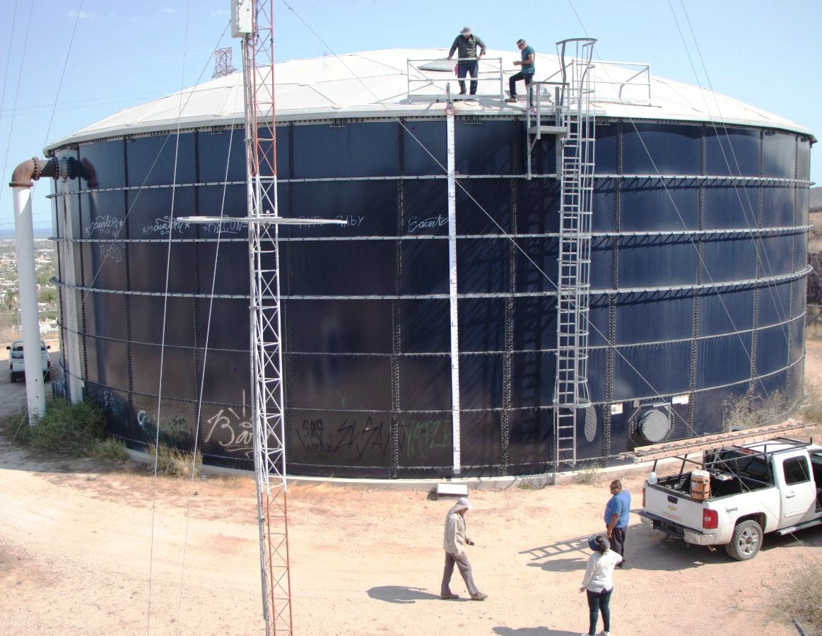 Concluye la reparación del tanque San Ramón por parte de OOMSAPAS La Paz