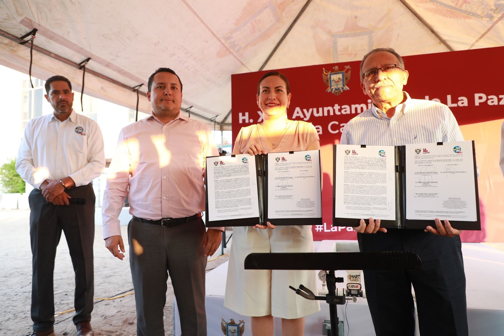 Instalan en el Ayuntamiento de La Paz dispositivo de monitoreo de agua potable