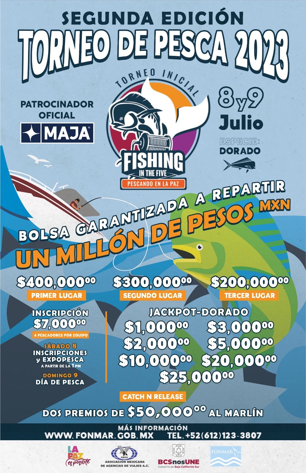 Todo listo para la celebración del Torneo “Fishing in The Five” en La Paz