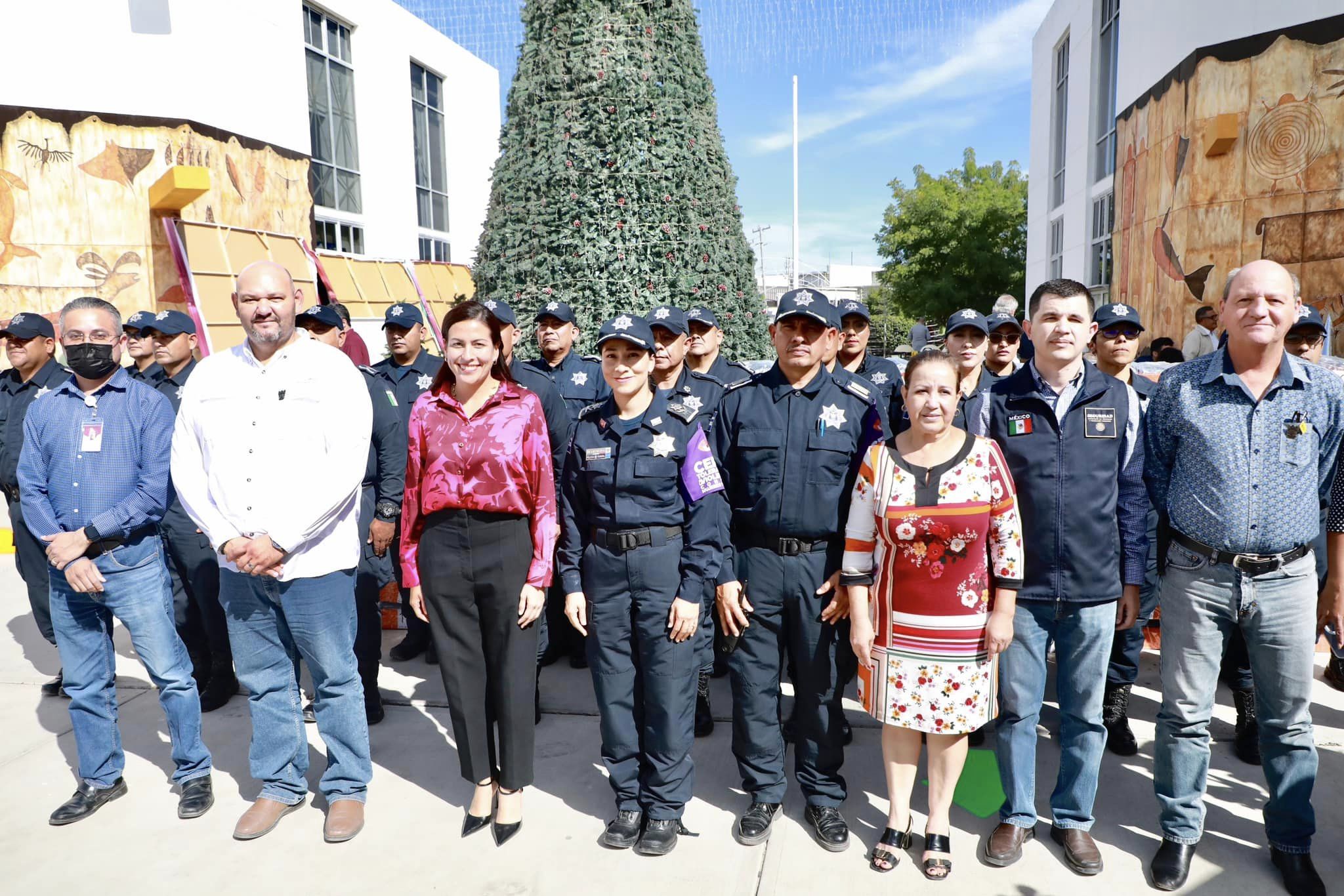 Anuncia Milena Quiroga bono de riesgo para policías municipales en 2024