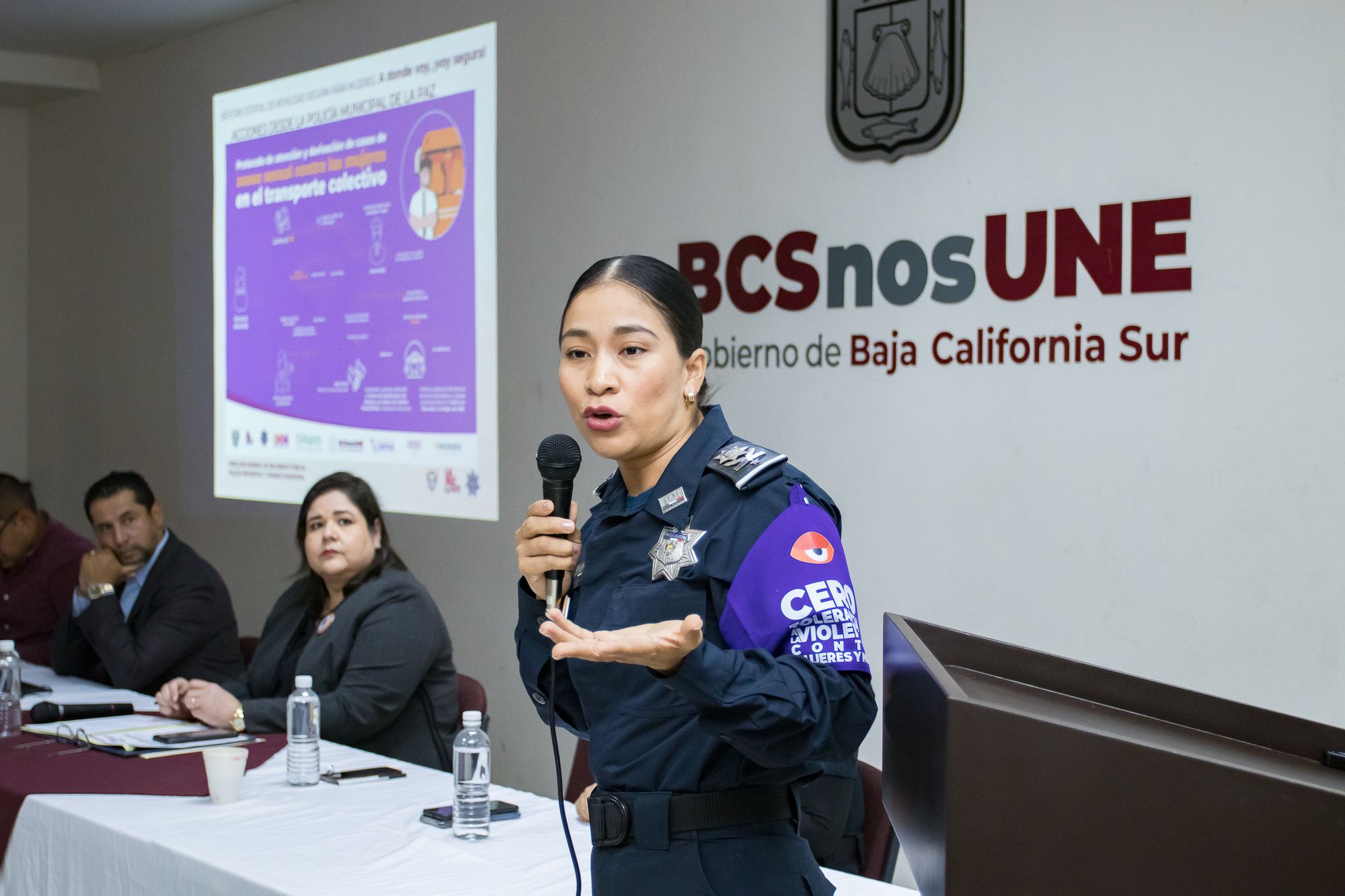 La Policía Municipal de La Paz participa en el primer Foro Estatal de Movilidad Segura para Mujeres “A donde voy, ¡voy segura!”