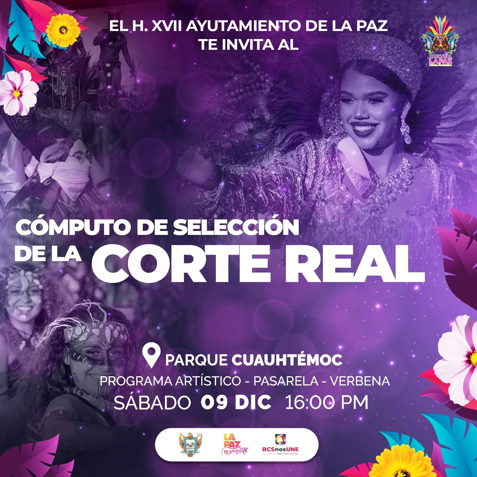 Realizarán cómputo de elección de la Corte Real del Carnaval La Paz 2024