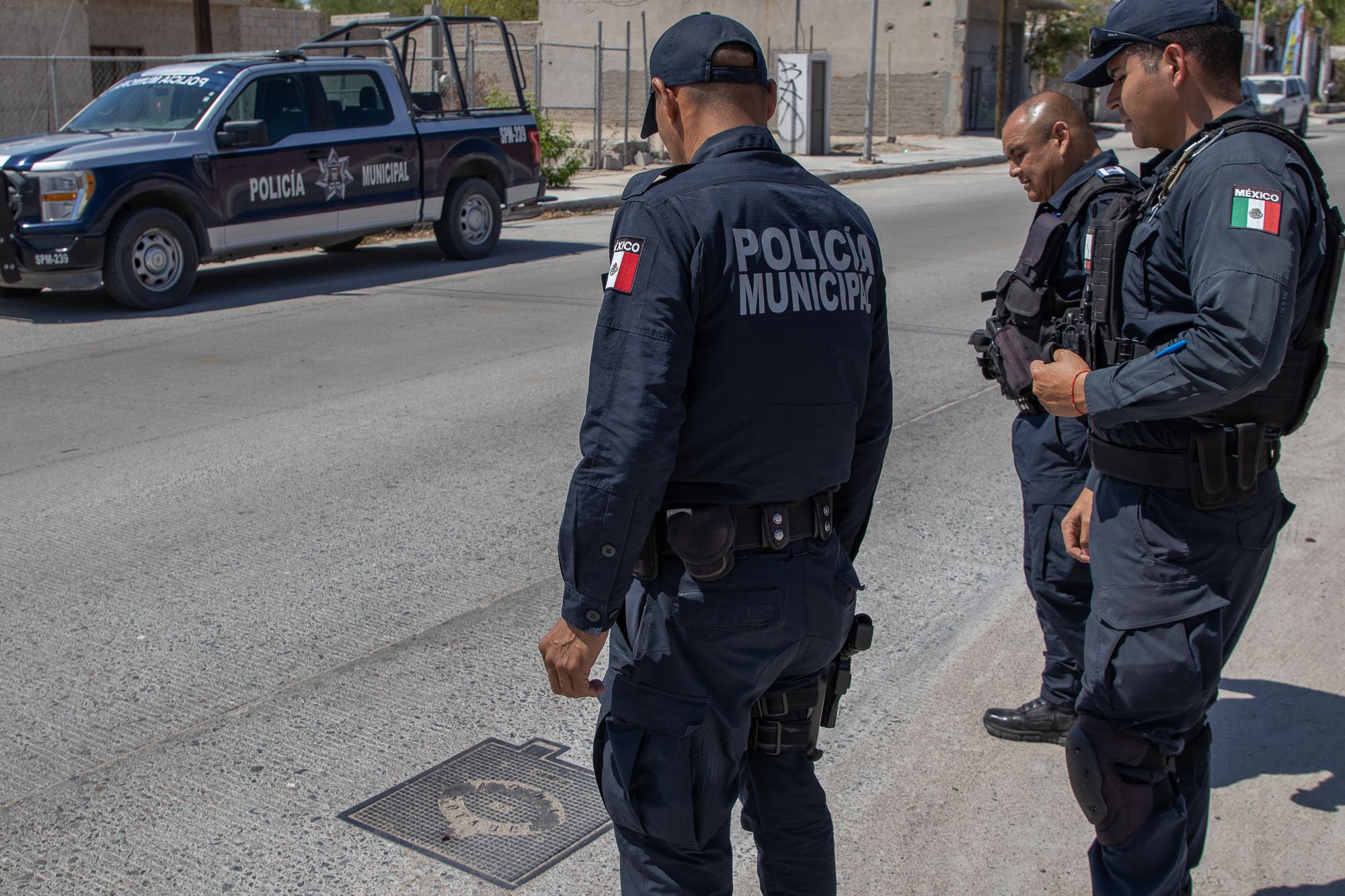 Vigila Policía Municipal infraestructura del OOMSAPAS La Paz para evitar actos vandálicos.