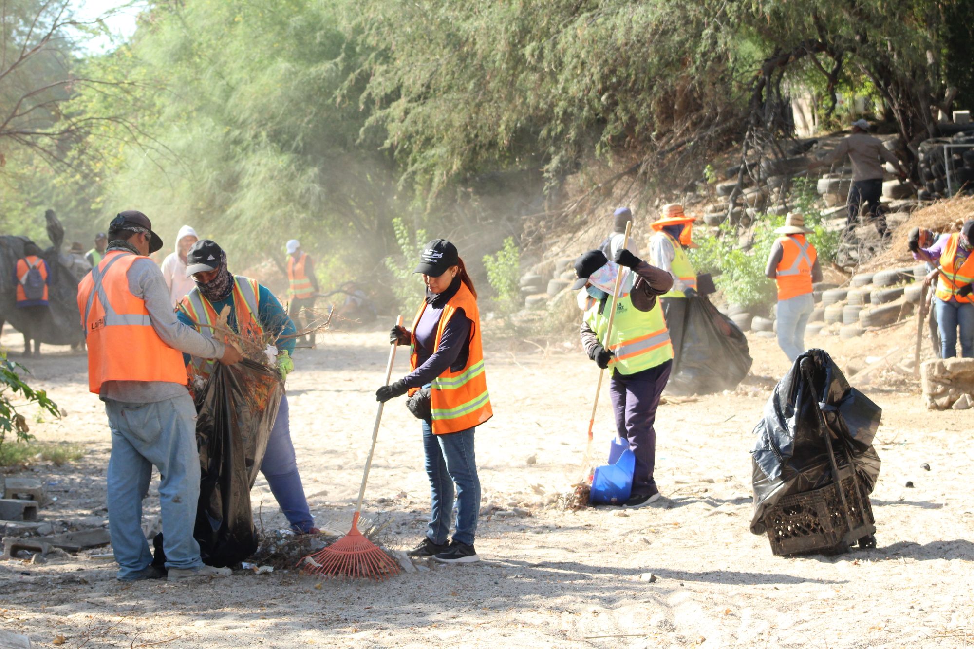 Continúa Servicios Públicos de La Paz trabajos de limpieza en arroyos