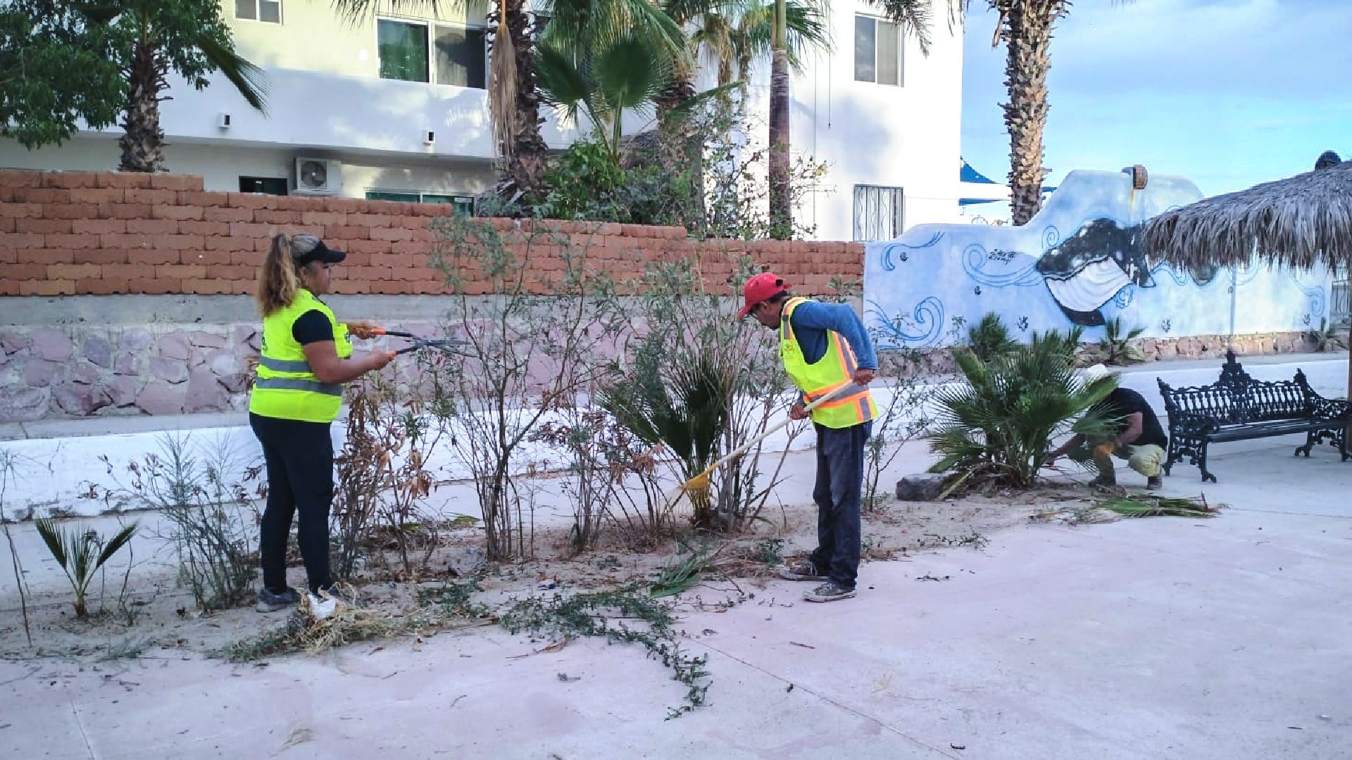 Realiza Servicios Públicos Municipales trabajos de mantenimiento a más de 20 parques y jardines