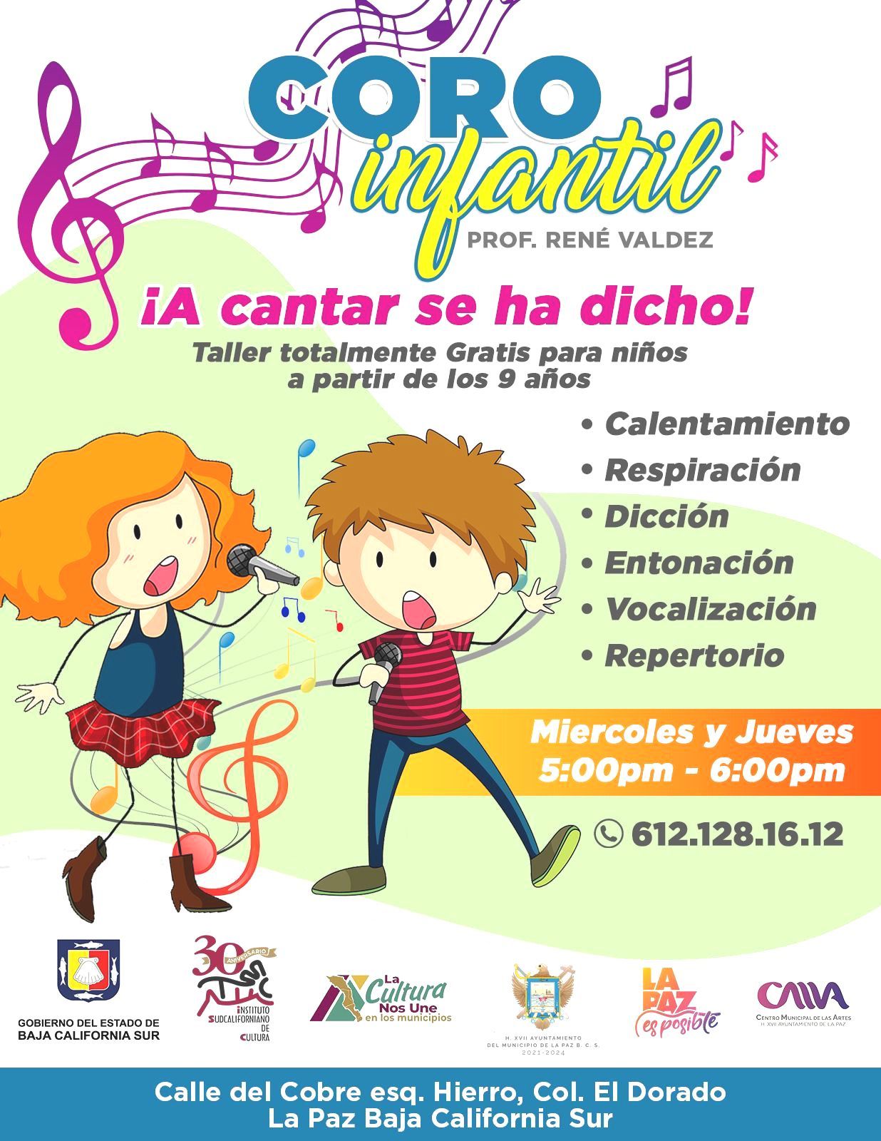 Invitan a Curso de Coro Infantil en el Centro Municipal de las Artes