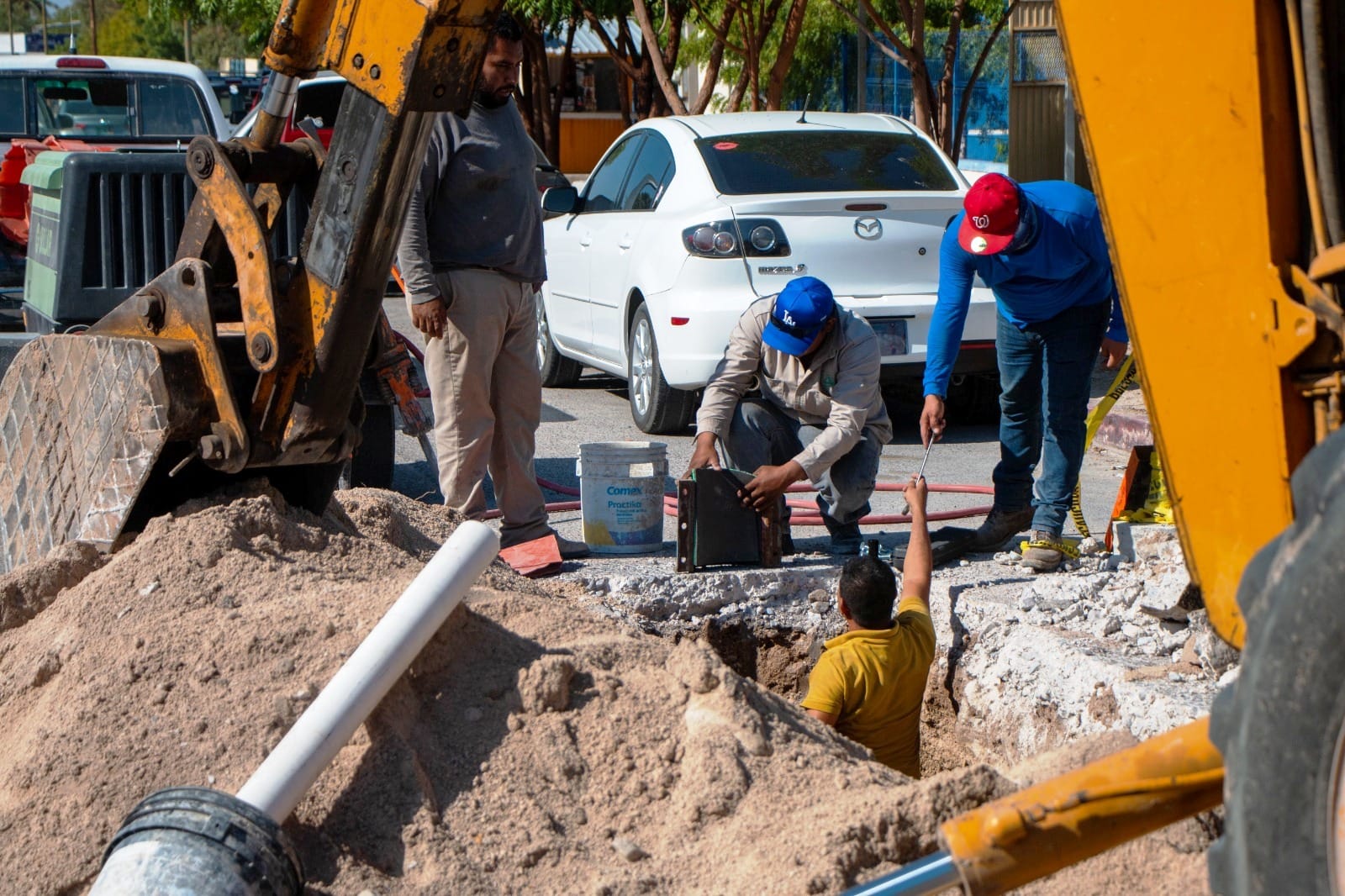 Atendidas 189 fugas por el OOMSAPAS La Paz, durante la semana pasada