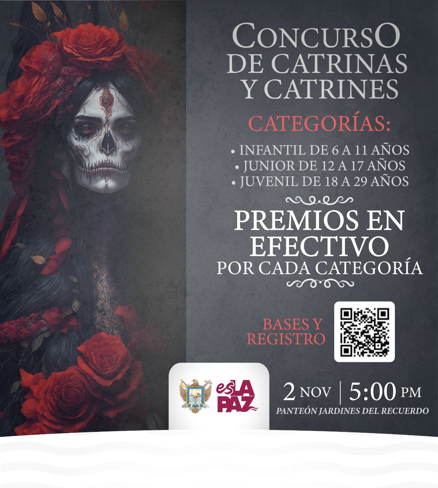 Convocan al “Concurso de Catrinas y Catrines” del Día de Muertos