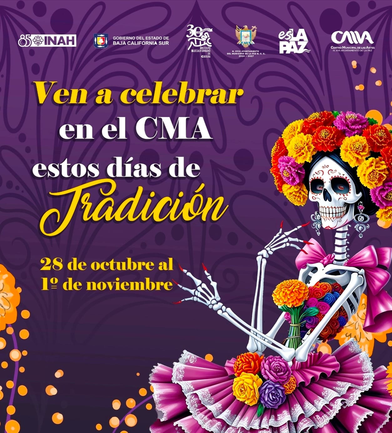 Invita Ayuntamiento de La Paz a las celebraciones por el Día de Muertos