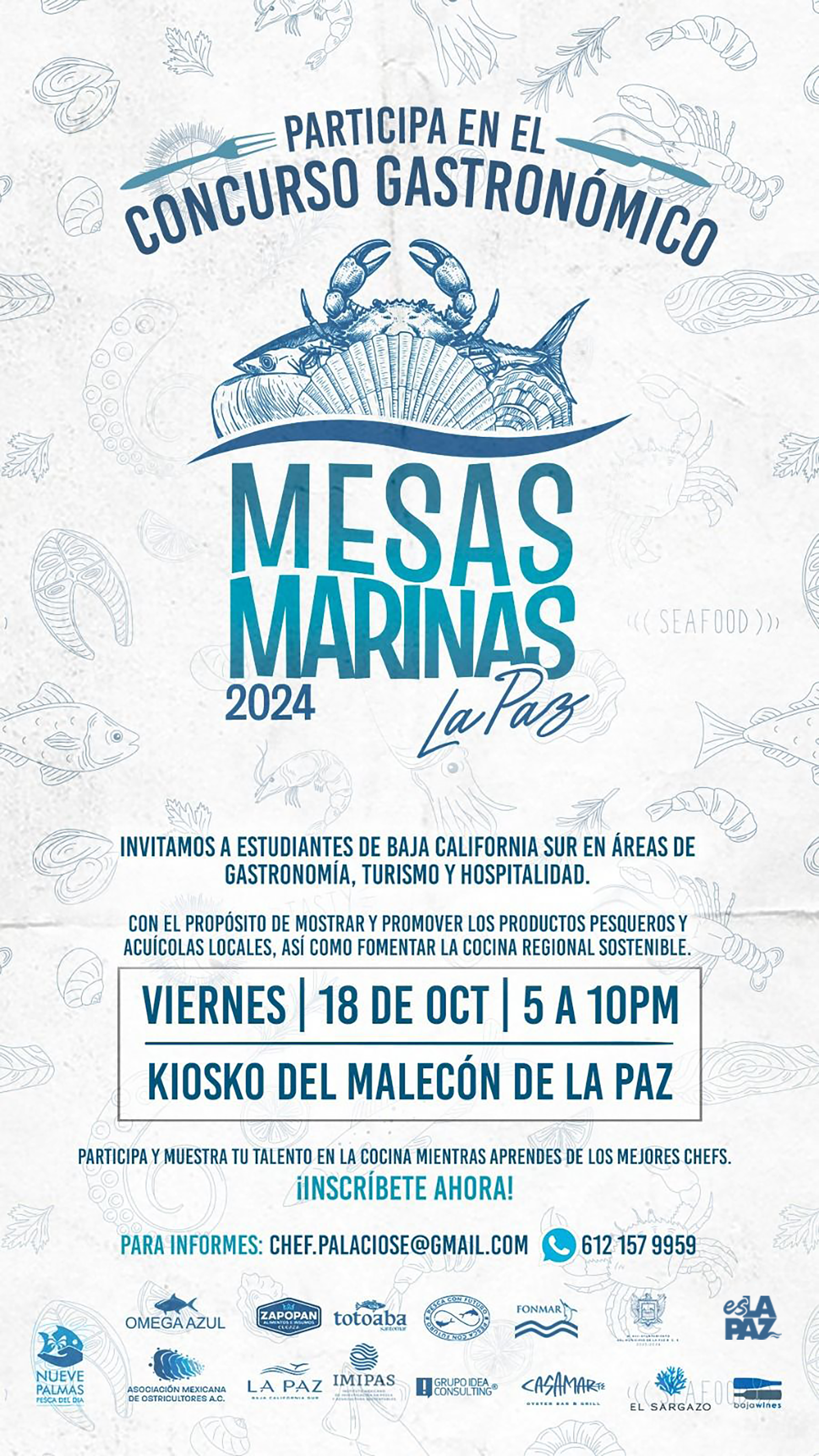 Turismo Municipal invita al concurso “Mesas Marinas La Paz 2024”