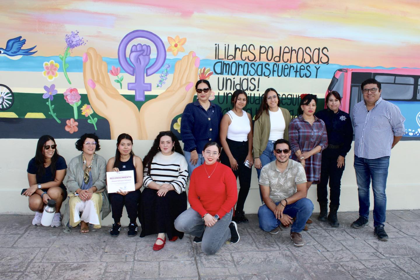 Presentan mural sobre “Movilidad con igualdad de género”