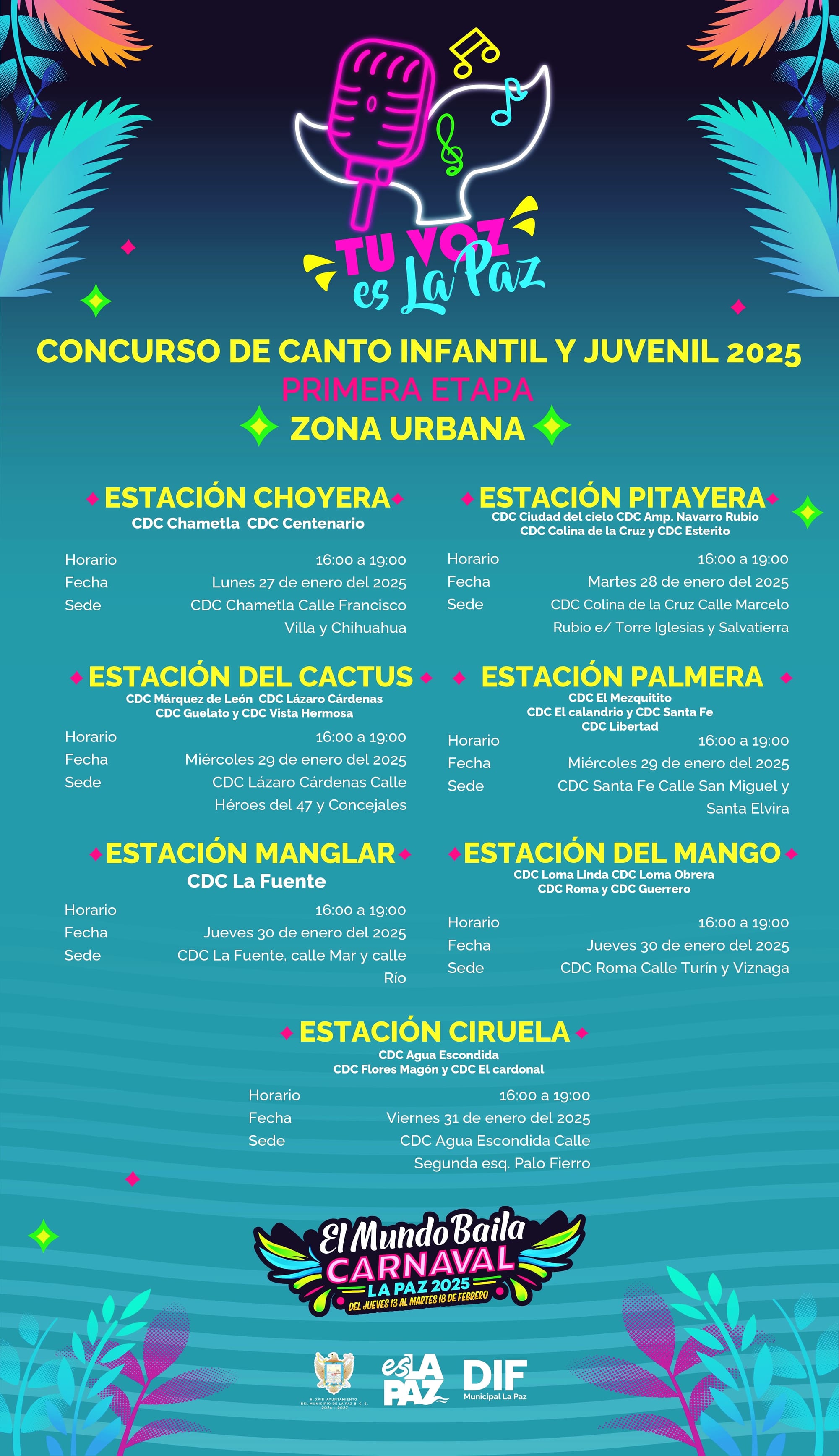 DIF Municipal La Paz  invita al Concurso Infantil y Juvenil “Tu Voz es La Paz”