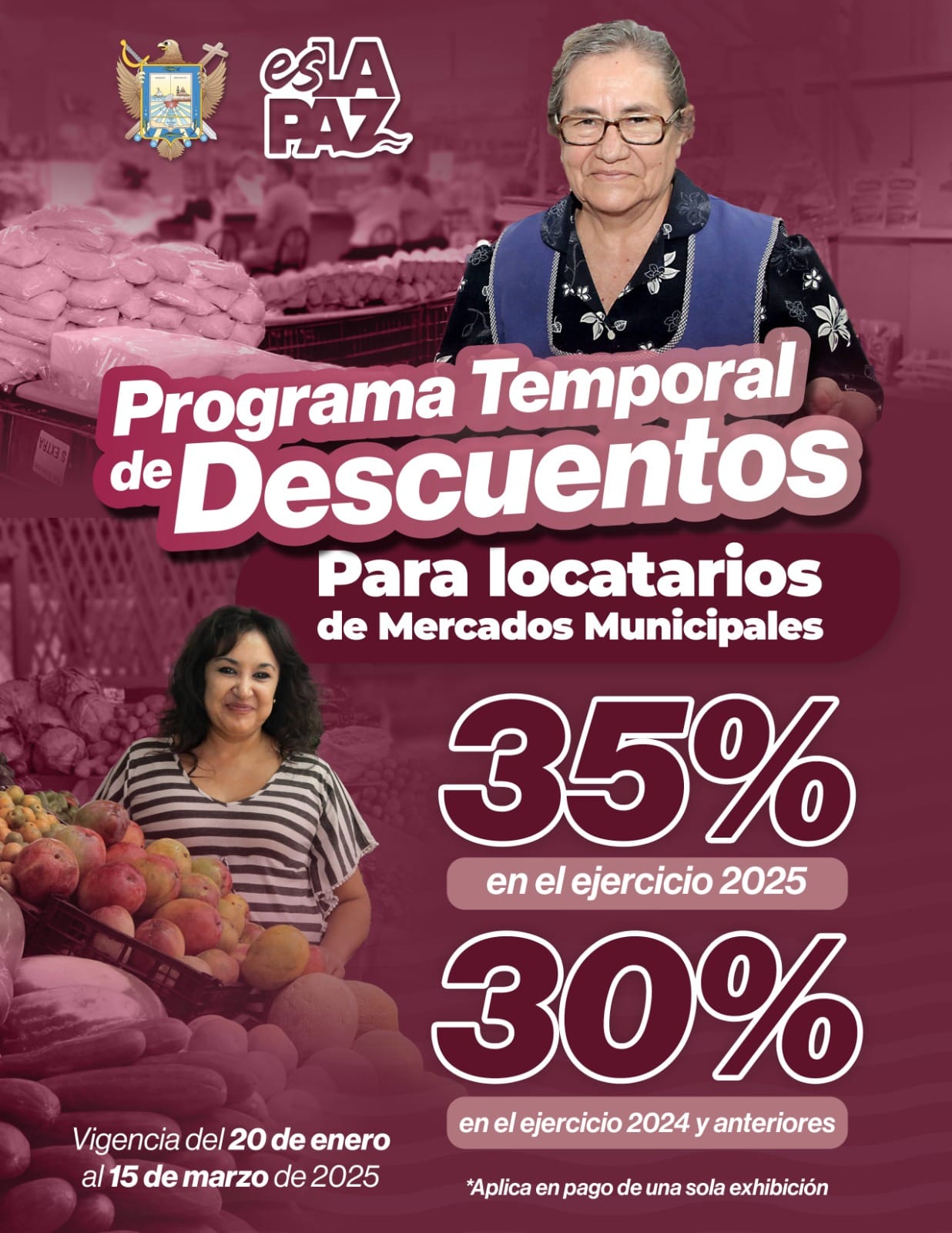 Anuncian Programa Temporal de Descuentos en mercados municipales