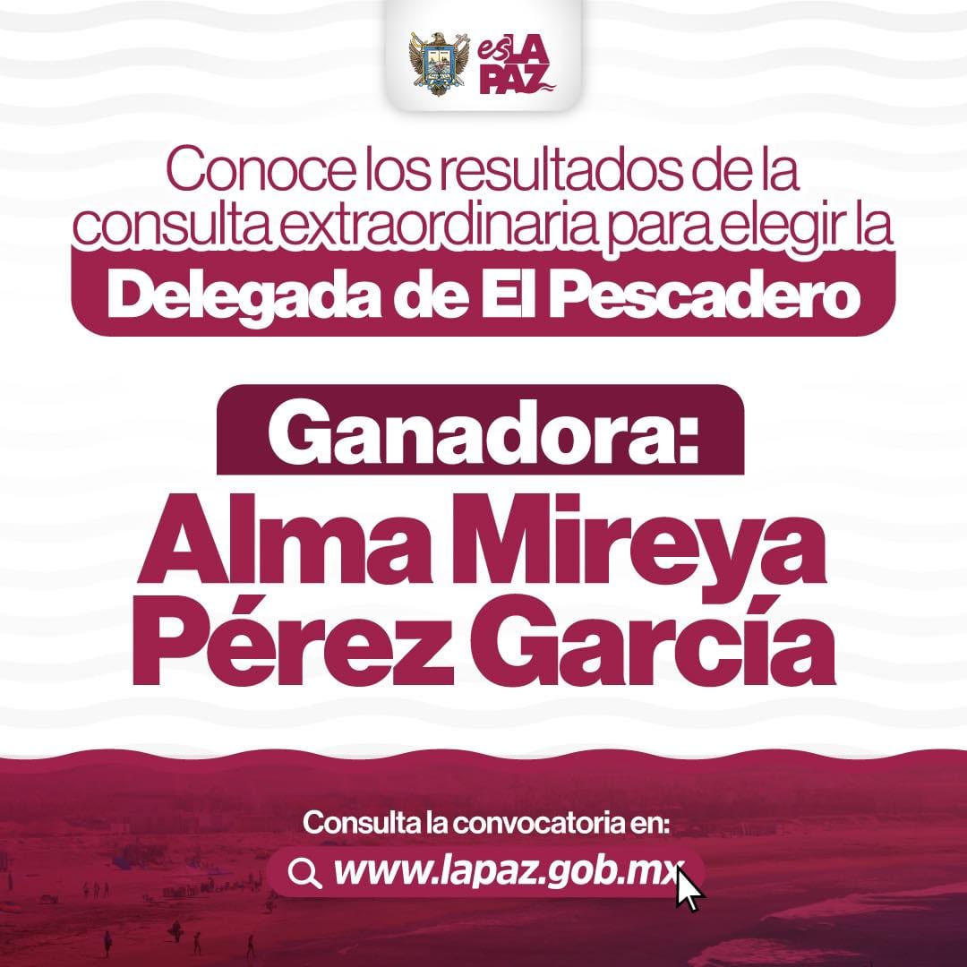 Consulta ciudadana define a Alma Mireya Pérez como delegada de El Pescadero