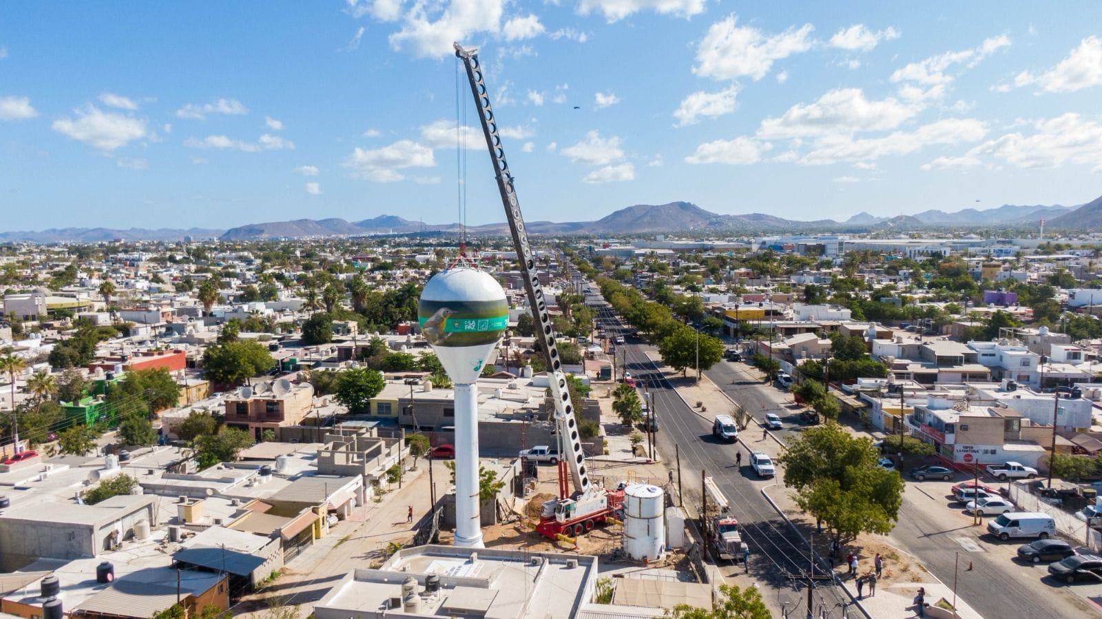 Concluye Ayuntamiento de La Paz, instalación de los primeros tanques elevados