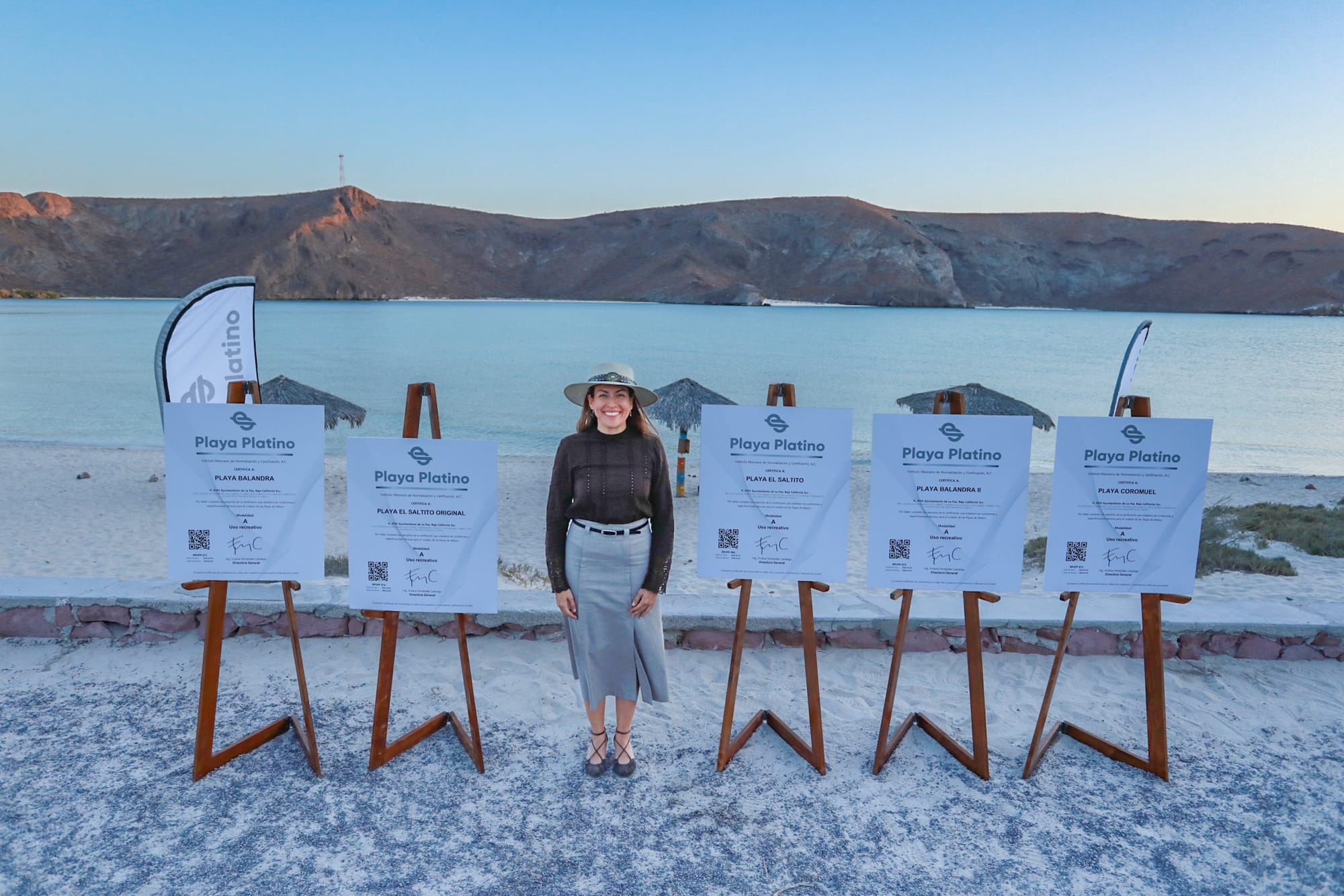 Recibe La Paz recertificación Platino de sus playas