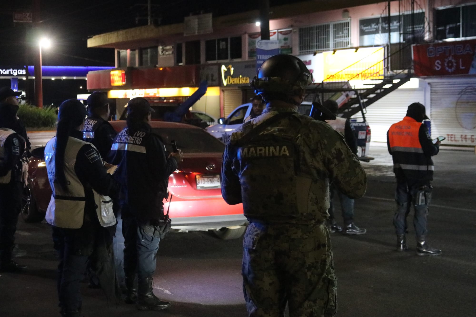 Implementa Policía Municipal filtro de alcoholimetría por la seguridad vial