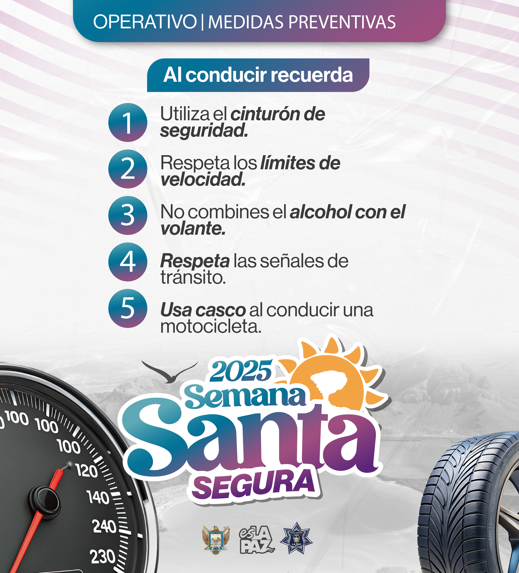 Policía Municipal emite recomendaciones para viajar con seguridad en Semana Santa