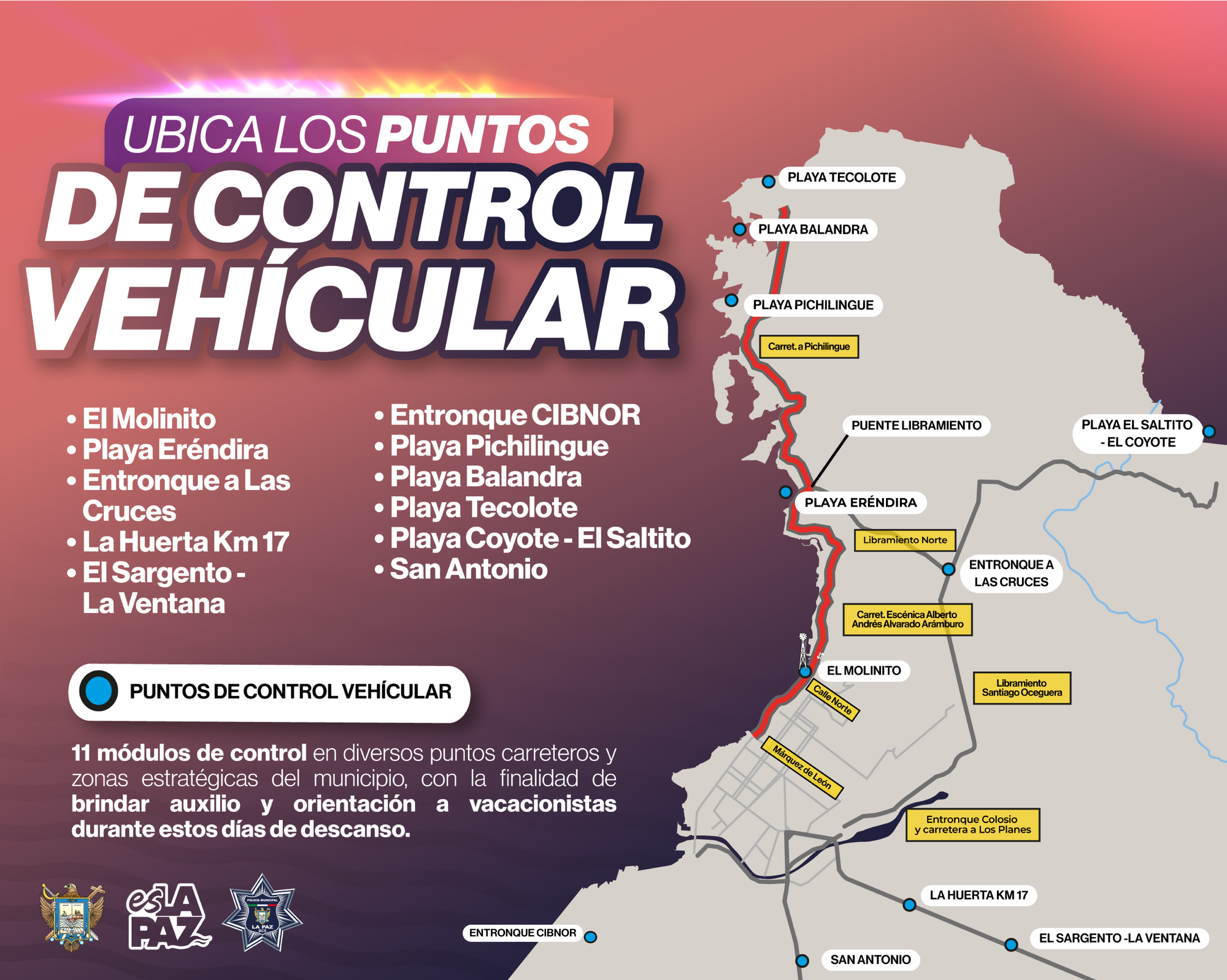 Listo el operativo de la Policía Municipal de La Paz para vacaciones de Semana Santa