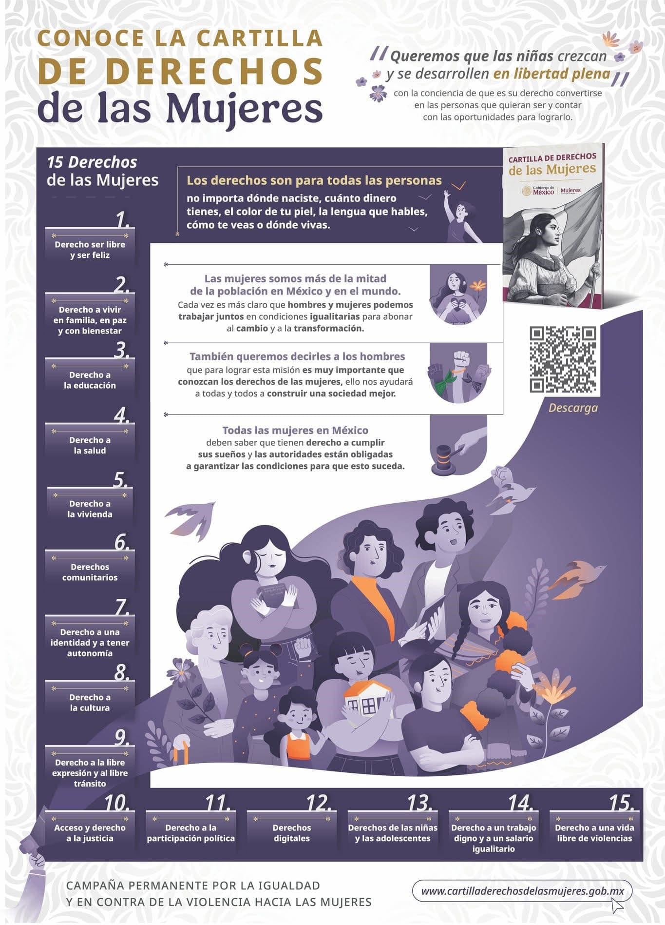 IMM de La Paz promueve la Cartilla de Derechos de las Mujeres