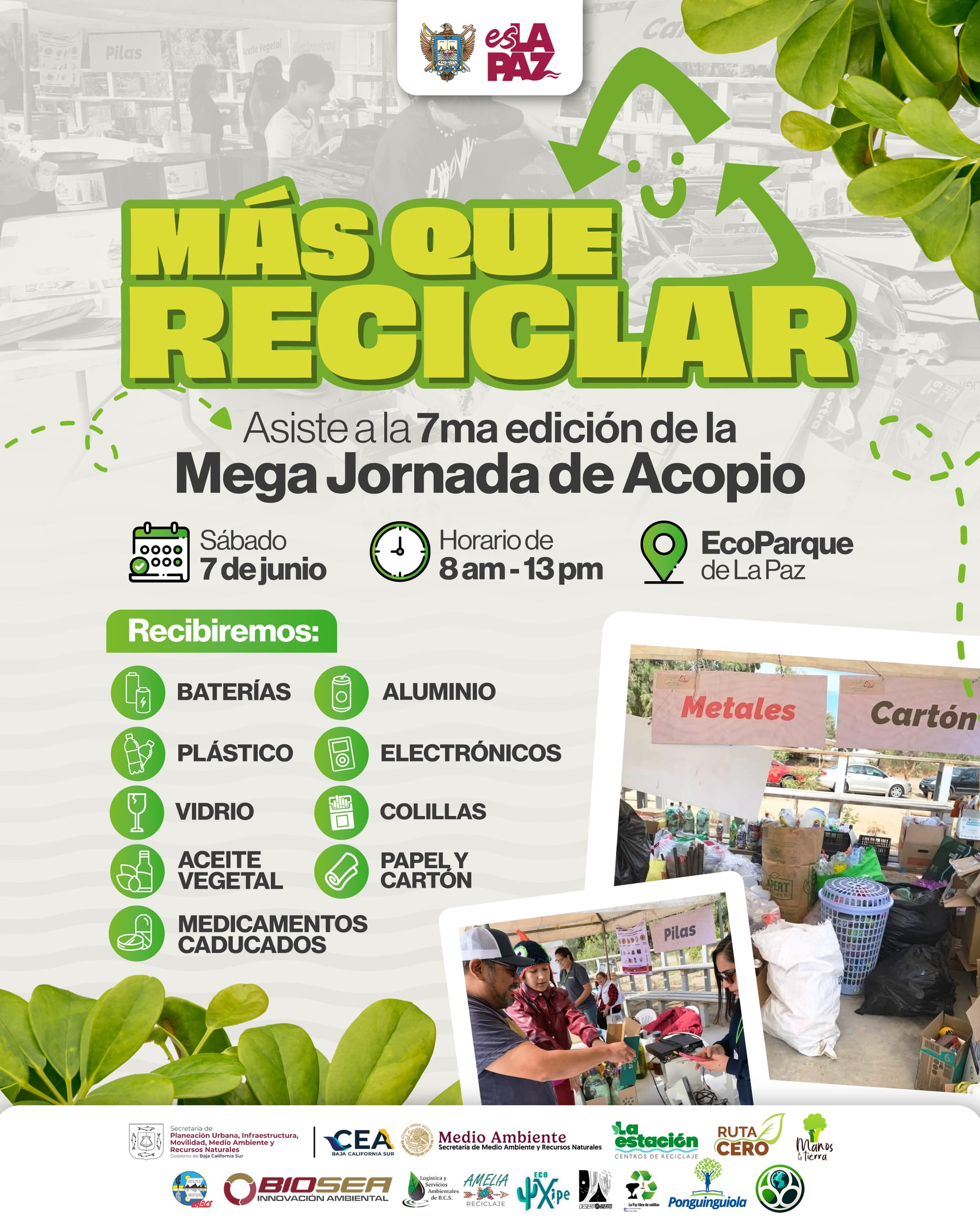 Eco Parque de La Paz será sede de la séptima Mega Jornada de Acopio “Más que Reciclar”