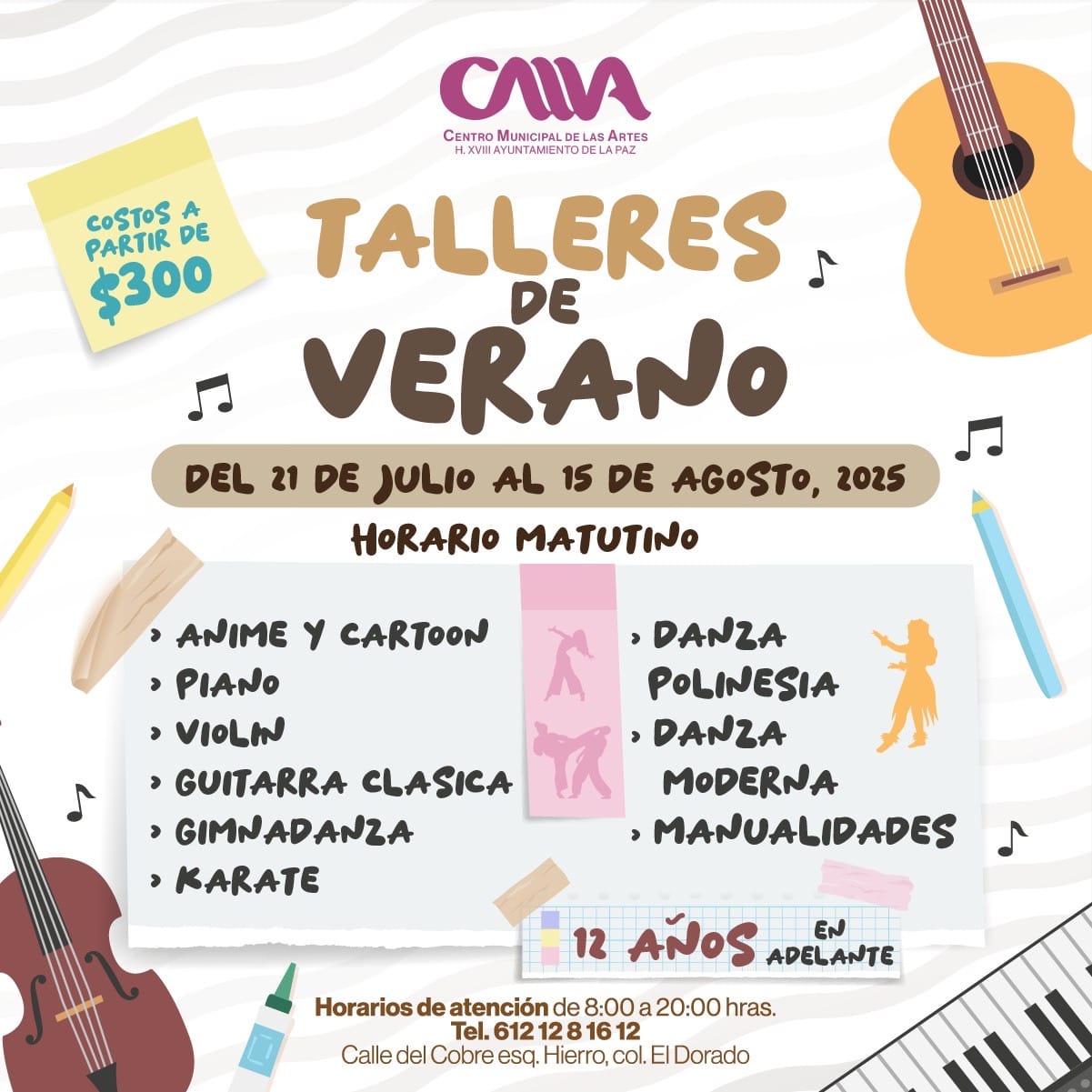 Ofrece Ayuntamiento de La Paz cursos de verano deportivos y culturales