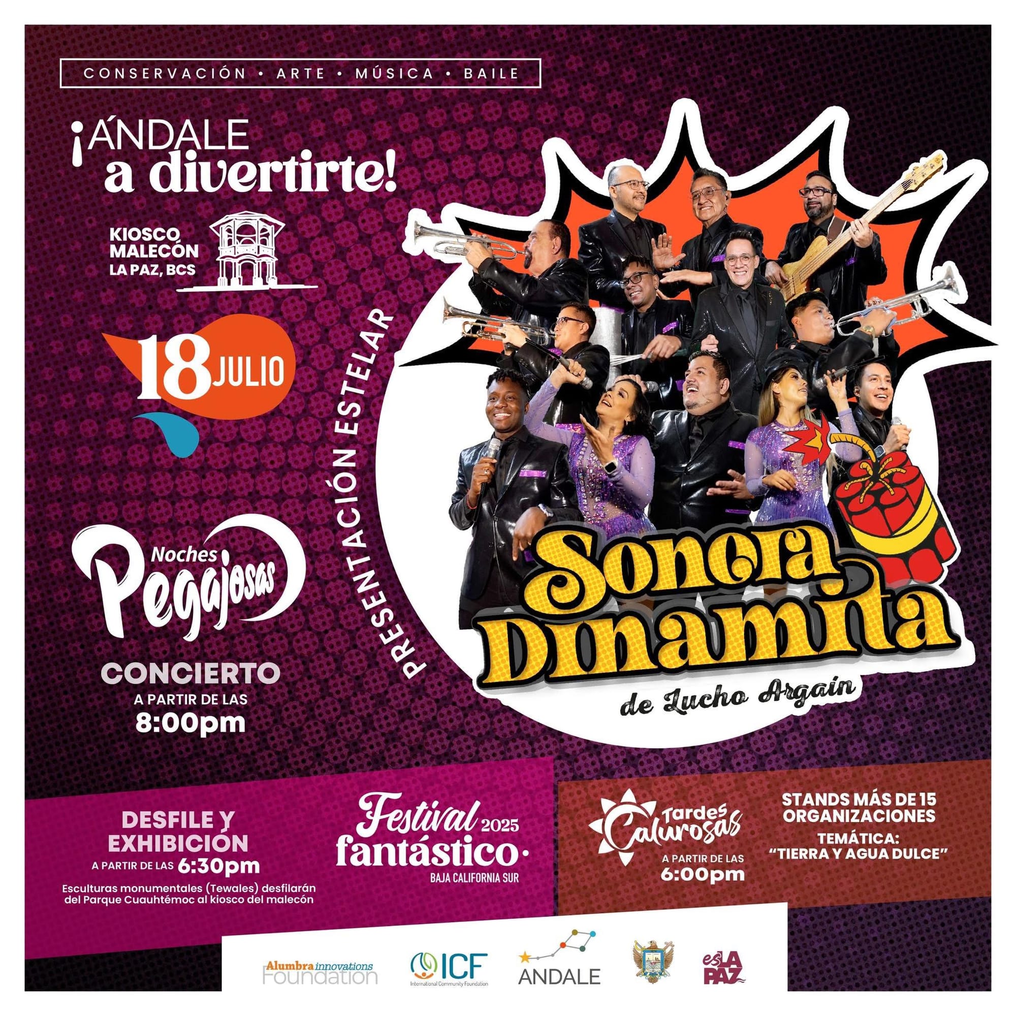 Invitan al programa de Noches Pegajosas, este viernes 18 de julio