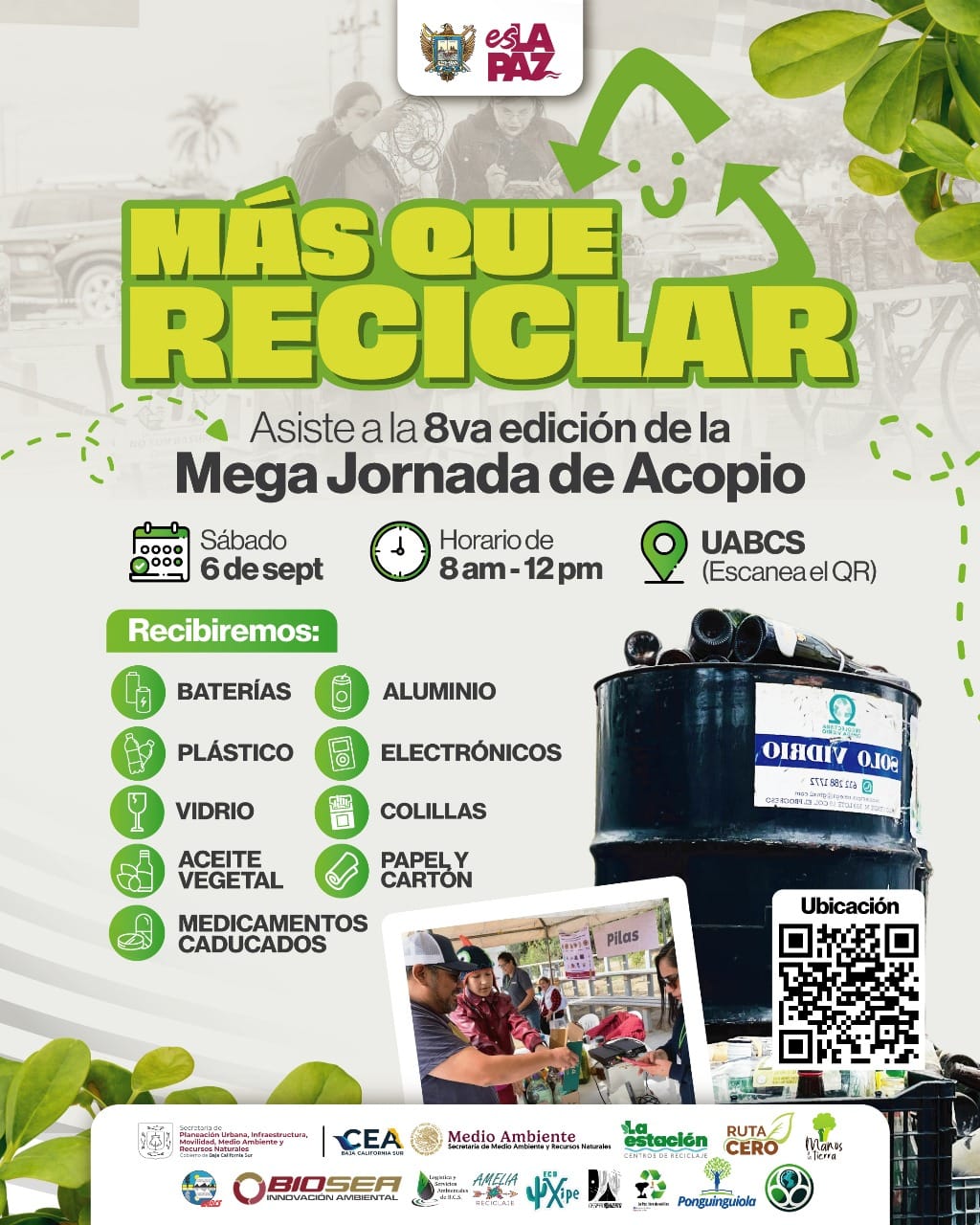 Invitan a la 8va. edición de la Mega Jornada de Acopio de residuos