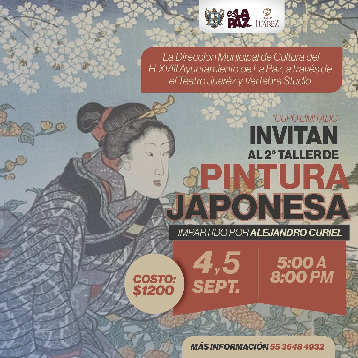 Invitan al taller de pintura japonesa impartido por Alejandro Curiel en La Paz