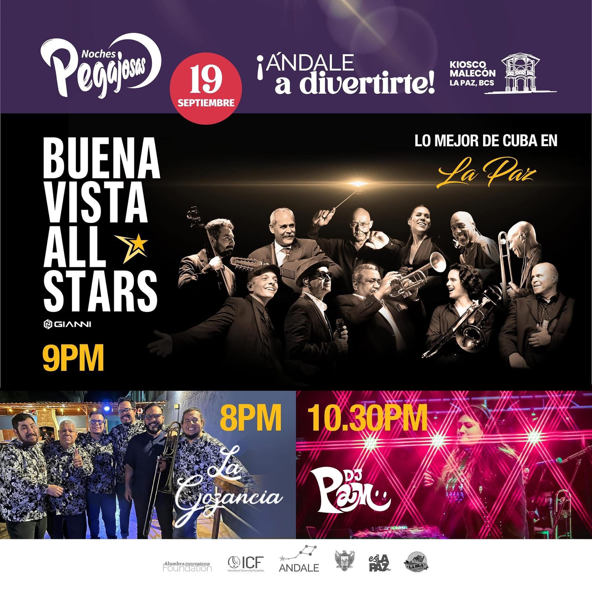 Buena Vista All Stars se presentará en la edición de septiembre de Noches Pegajosas