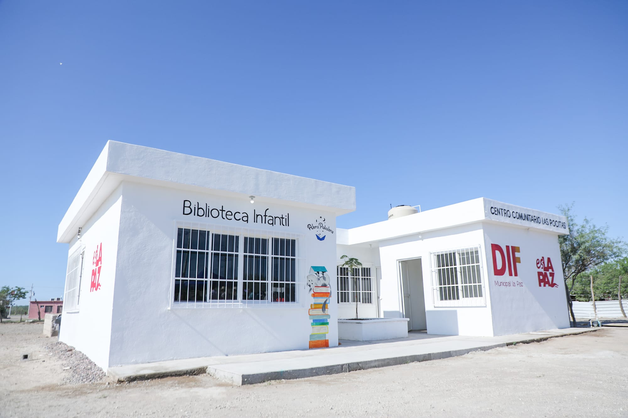 Inaugura Milena Quiroga biblioteca infantil en Las Pocitas