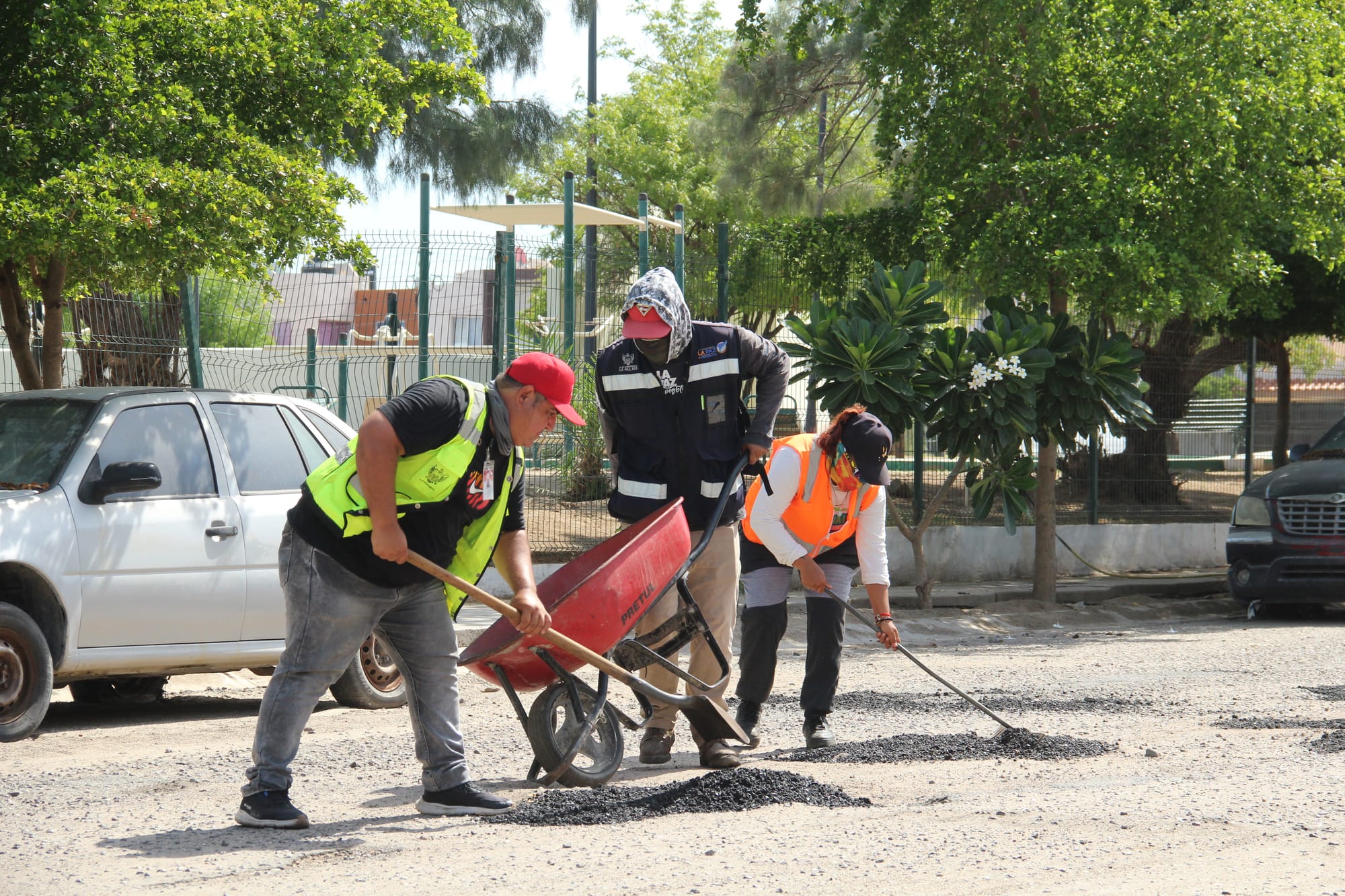 Reforzó Ayuntamiento de La Paz labores de bacheo en septiembre con más de 250 m³ de carpeta asfáltica