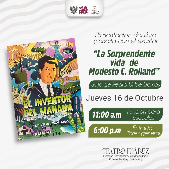 Invitan a la presentación del libro “El inventor del mañana: la sorprendente vida de Modesto C. Rolland”