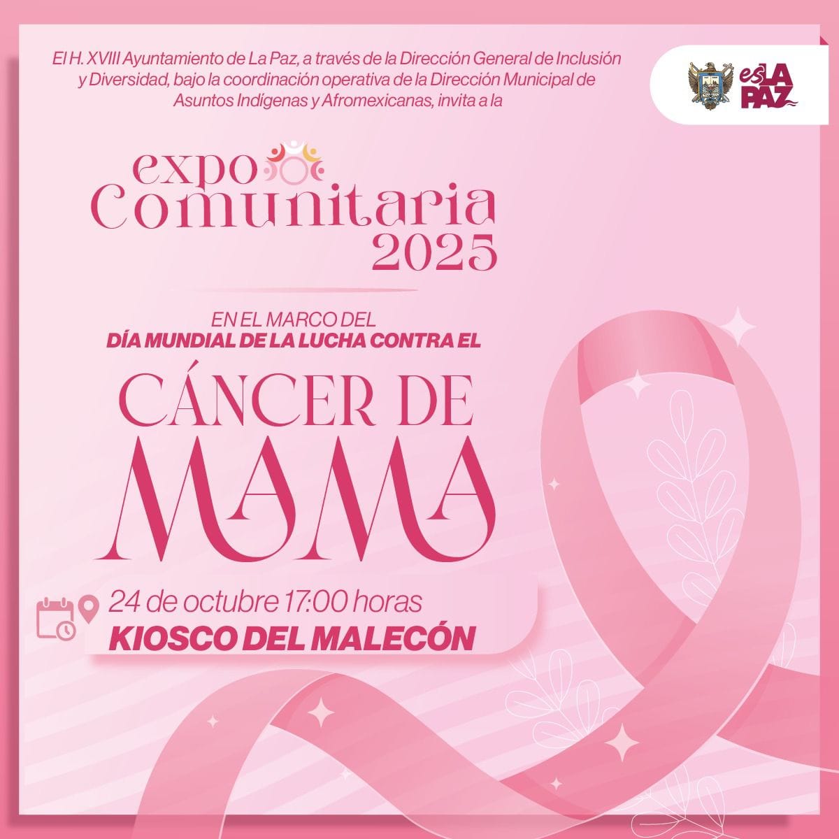 Invita Ayuntamiento de La Paz a la Expo Comunitaria 2025