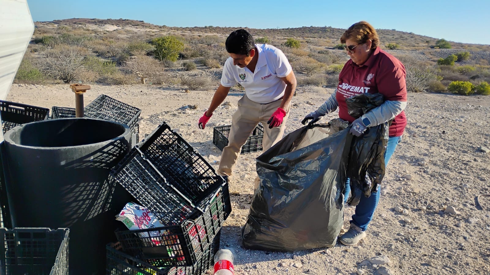 Recolectan más de 4 toneladas de residuos en playas de La Paz