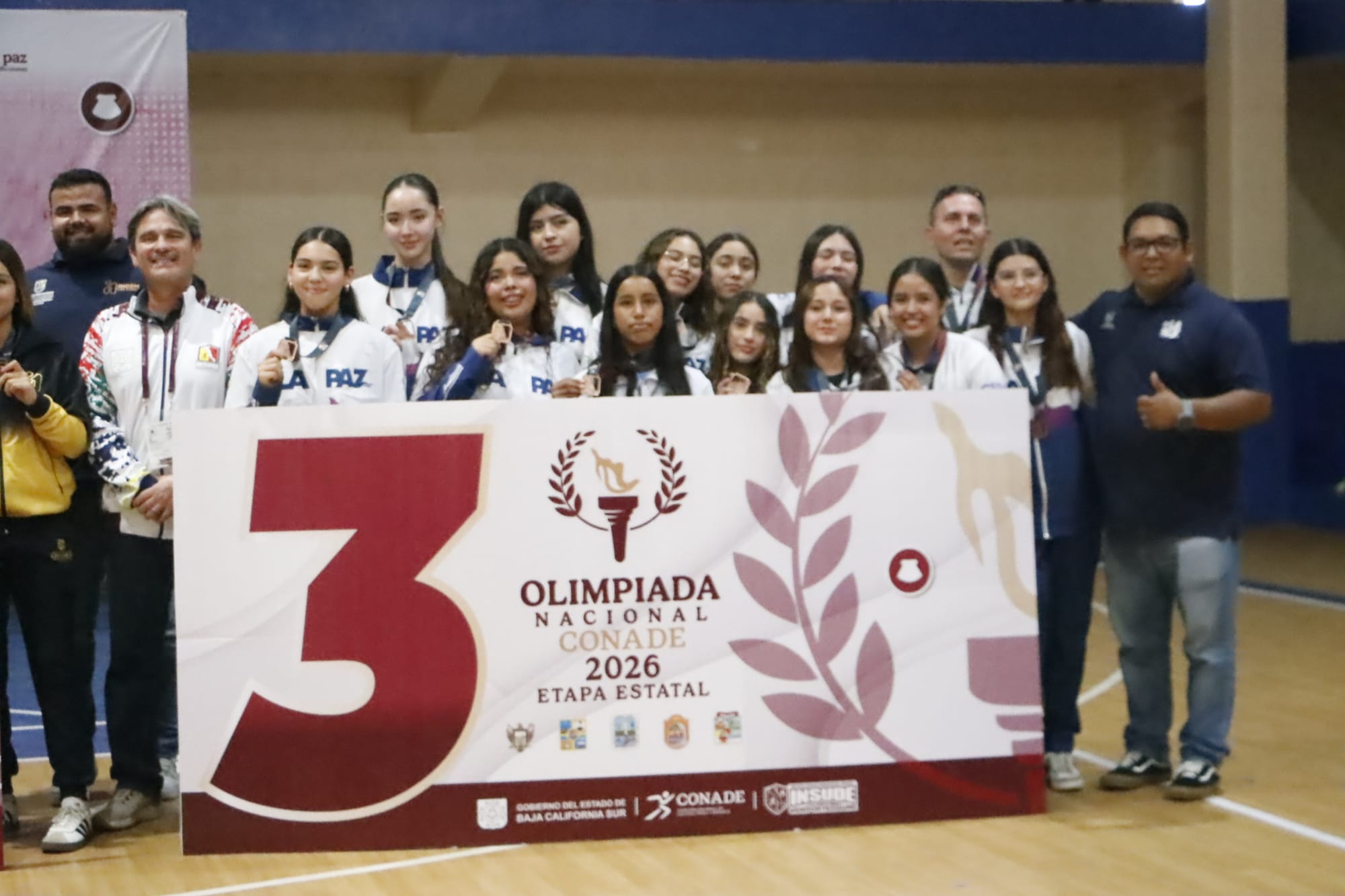 Logra equipo de básquetbol de La Paz subcampeonato en Olimpiada Estatal 2026