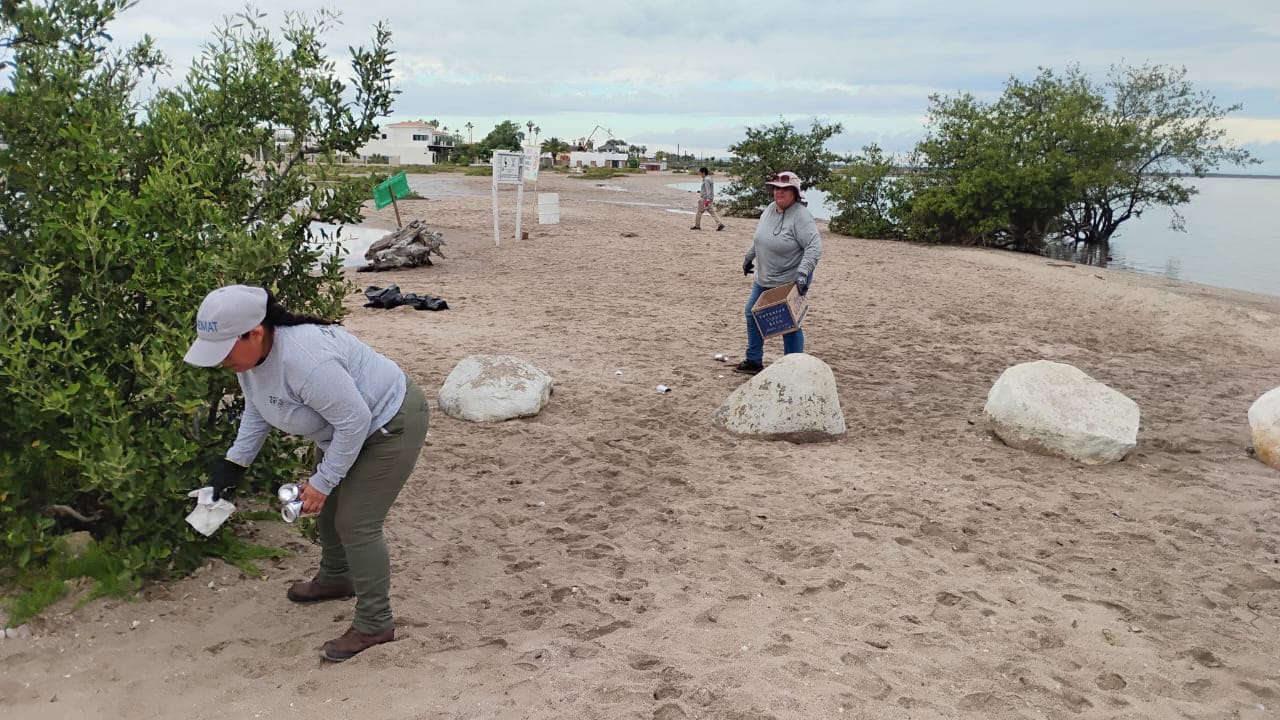 Recolectan más de 6 toneladas de residuos en playas de La Paz