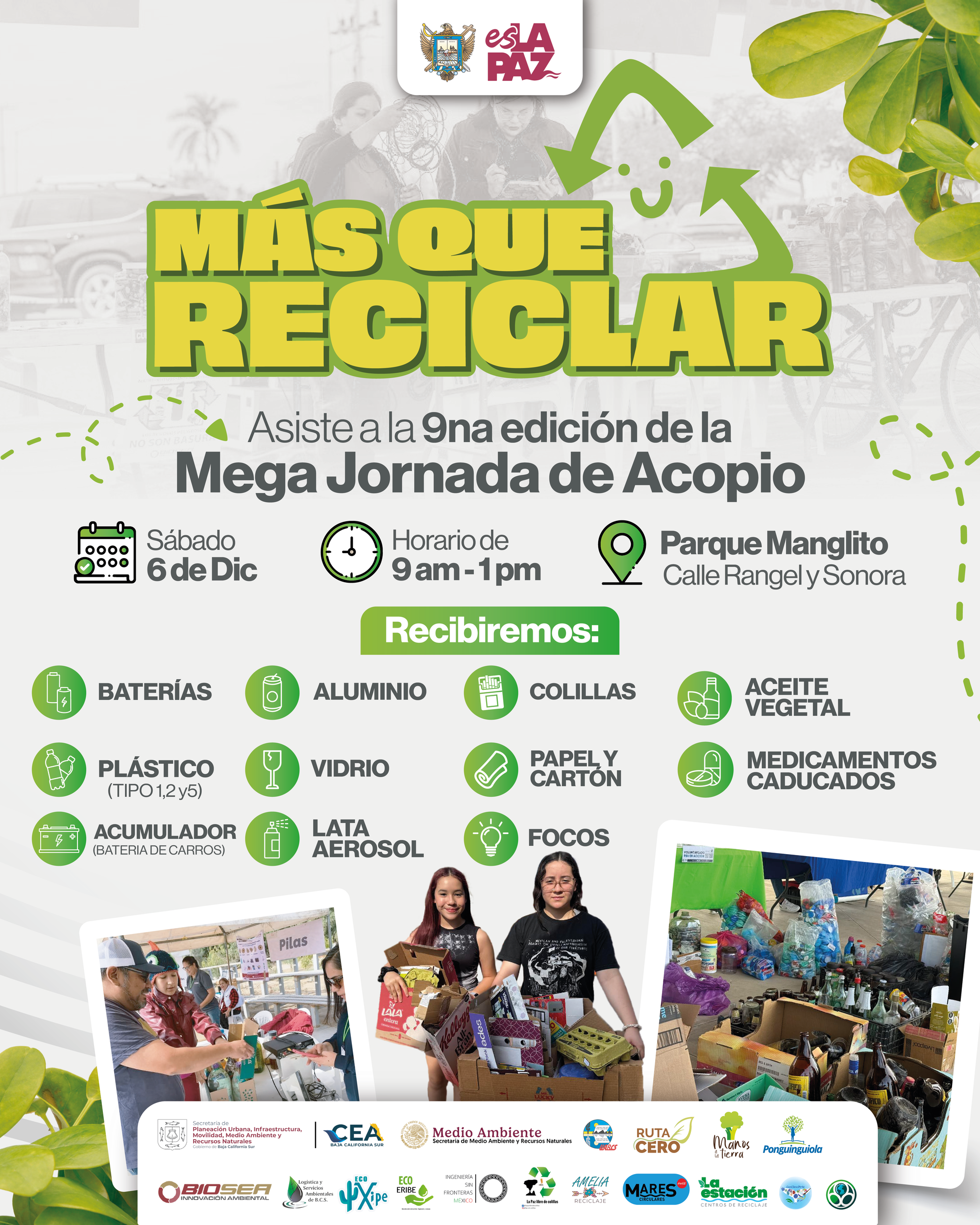 Ayuntamiento de La Paz invita a la 9na edición de “Más que Reciclar”