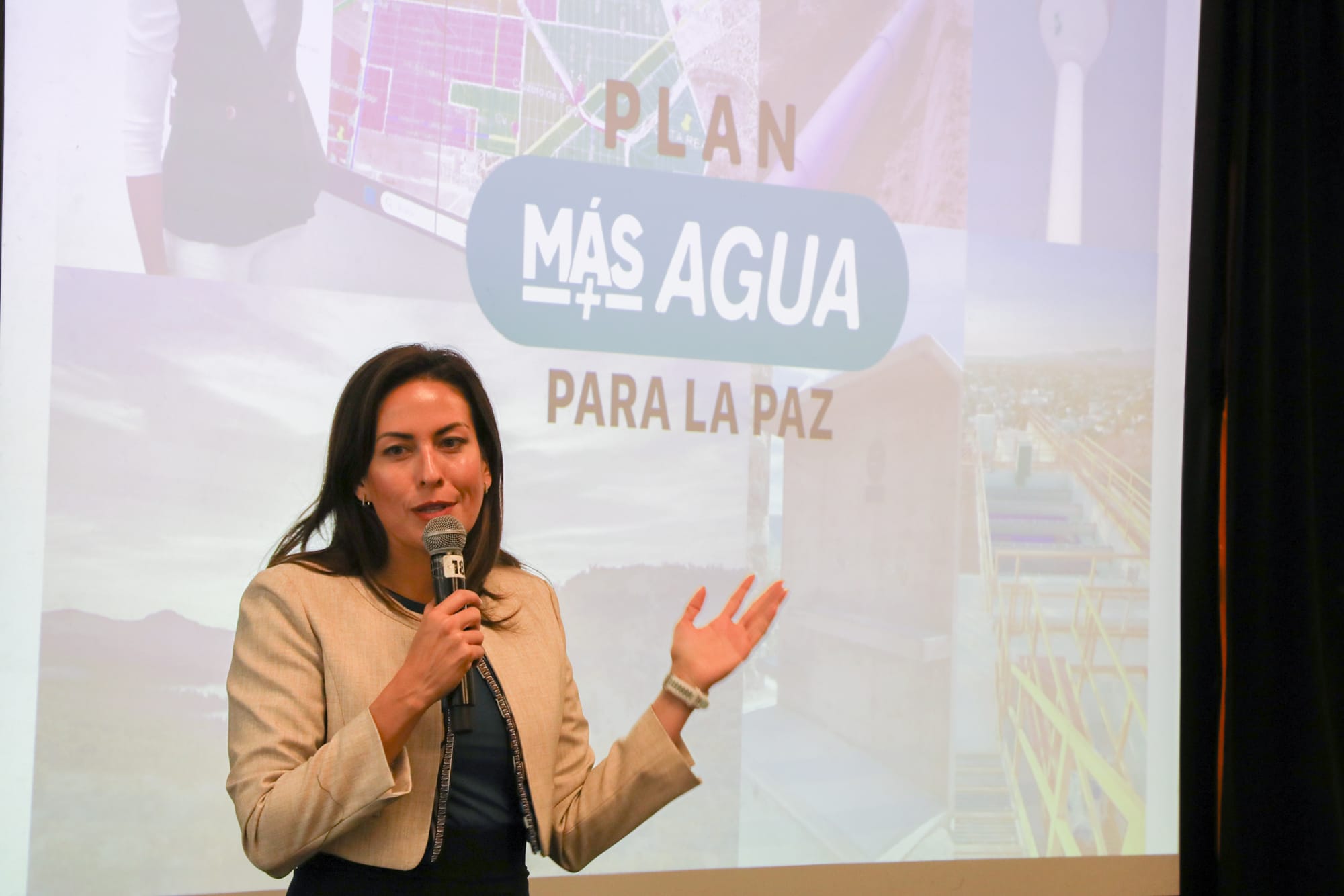 Presenta Milena Quiroga exitoso plan integral de agua, que transformó La Paz y alcanzó 99% de cobertura