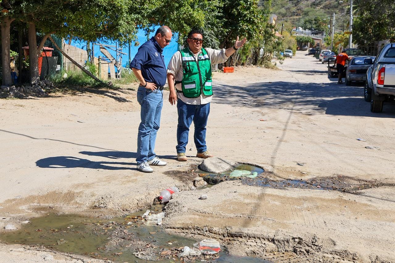 Anuncia OOMSAPAS La Paz trabajos de rehabilitación de drenaje en zona noreste; habrá cortes programados de agua
